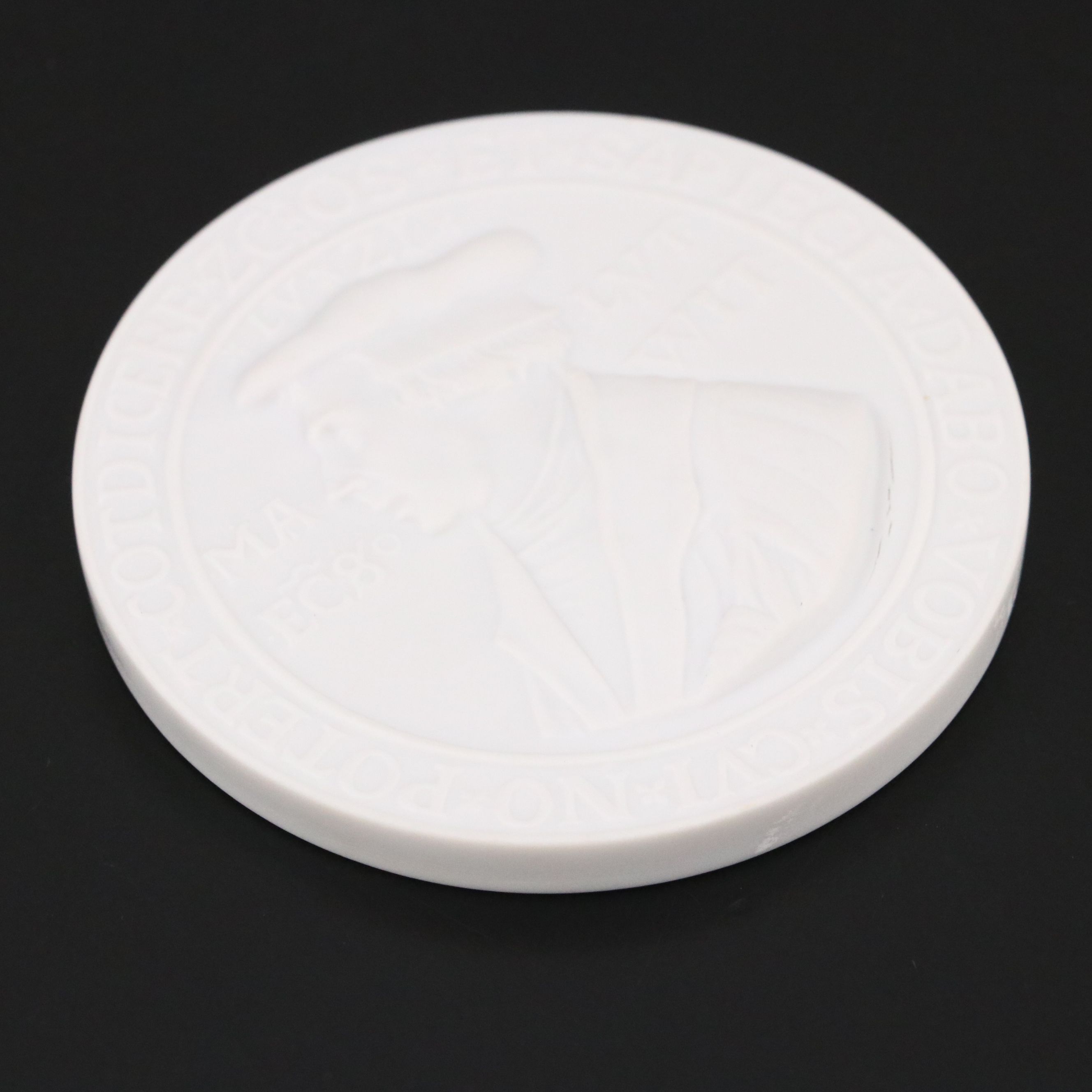 Meissen Martin Luther Porcelain Medal After Hieronymus Magdeburger, 1983