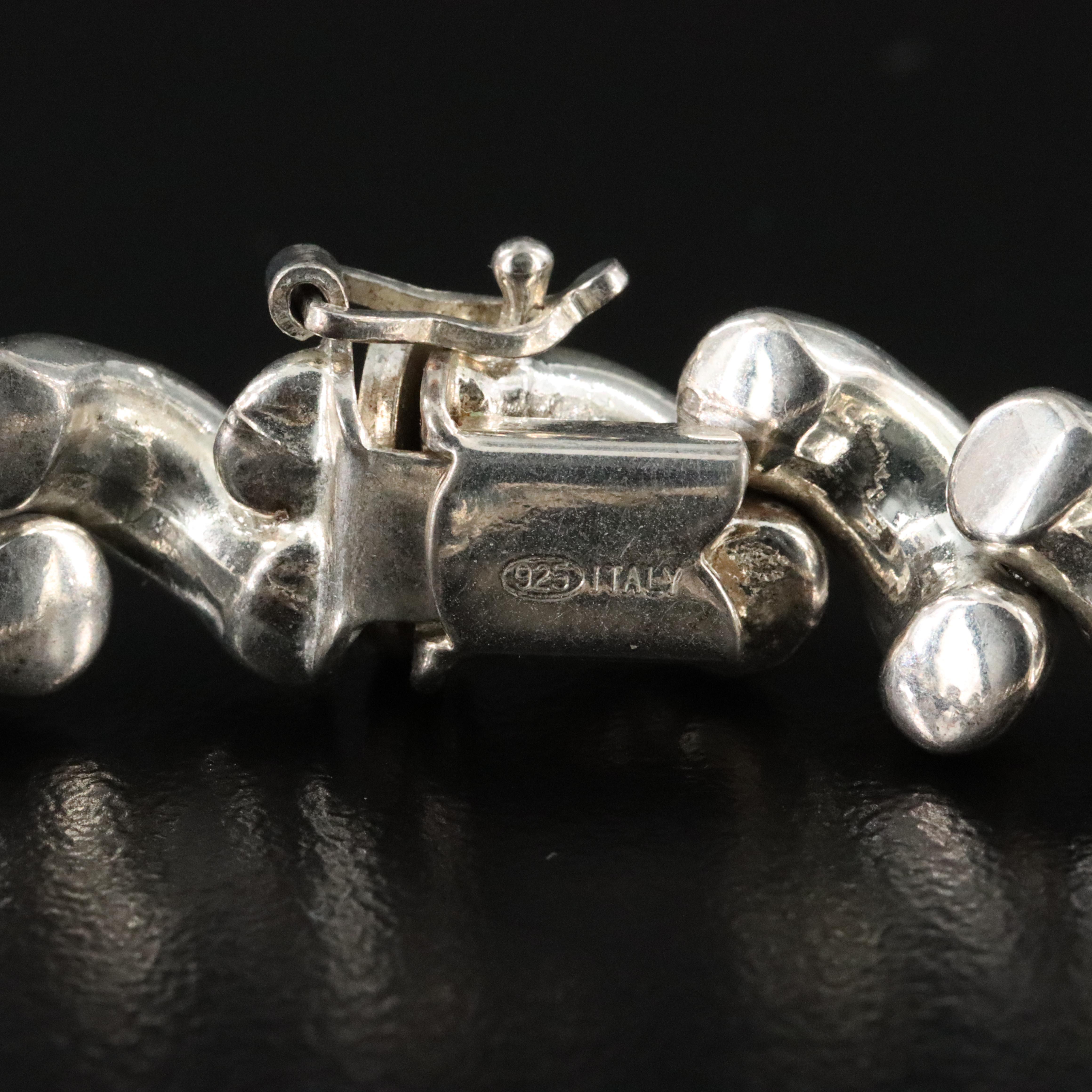 Italian Sterling San Marco Chain Bracelet
