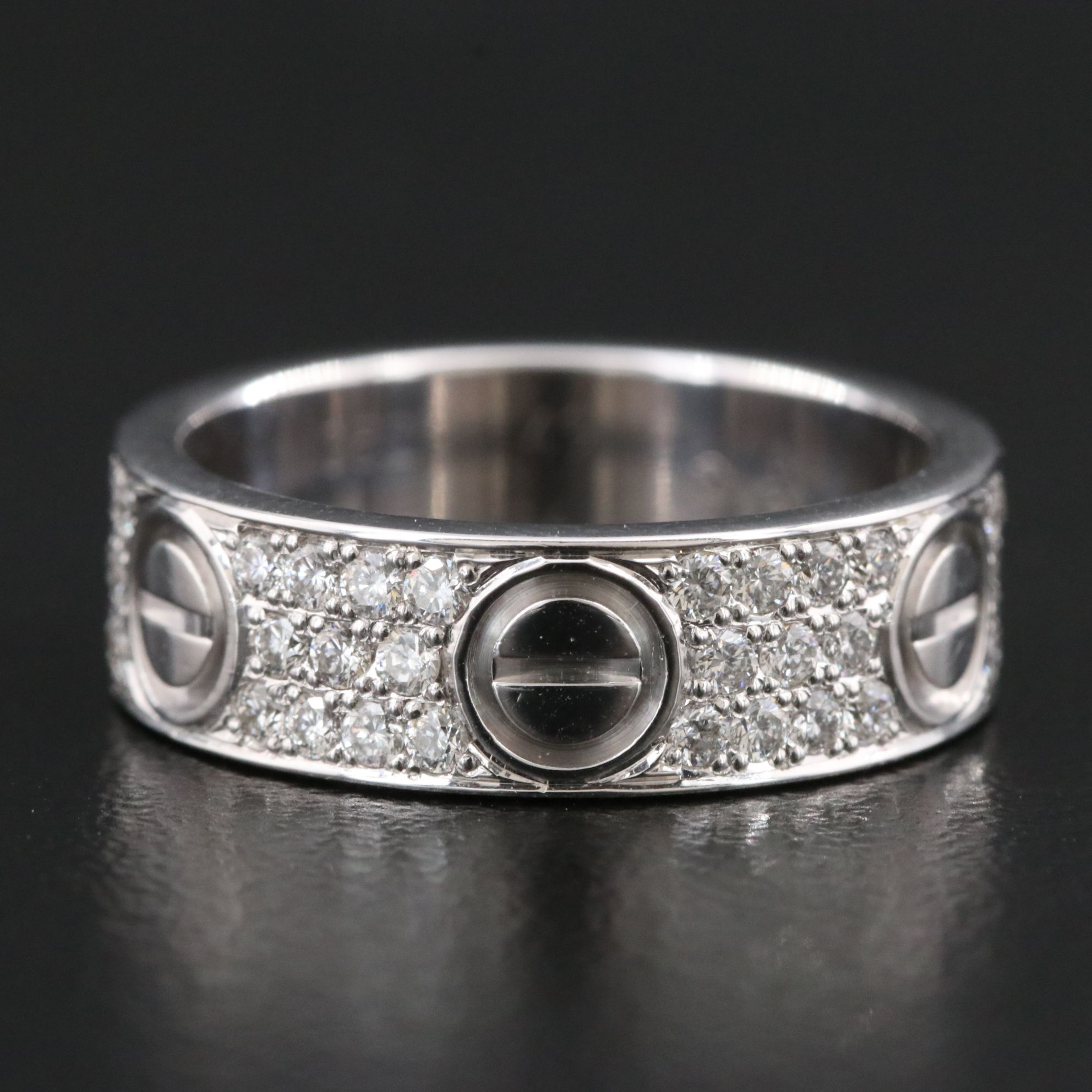 Cartier LOVE 18K 0.66 CTW Diamond Paved Band