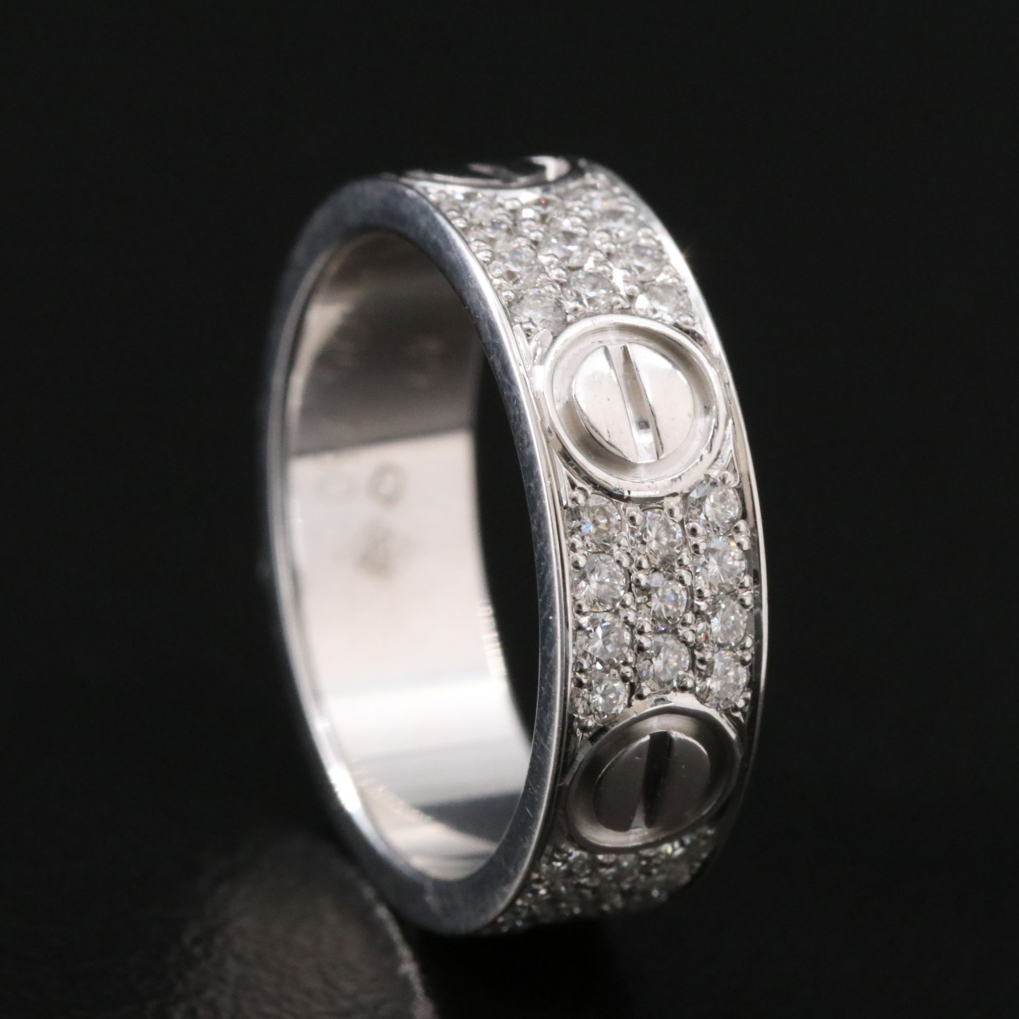 Cartier LOVE 18K 0.66 CTW Diamond Paved Band