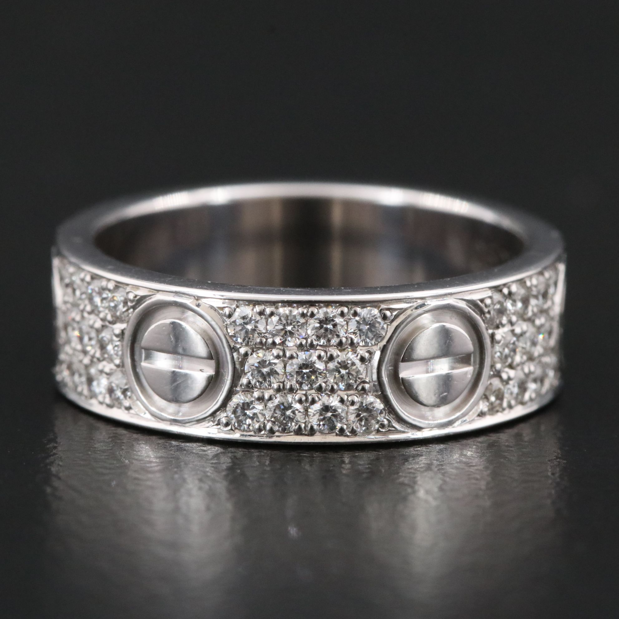 Cartier LOVE 18K 0.66 CTW Diamond Paved Band