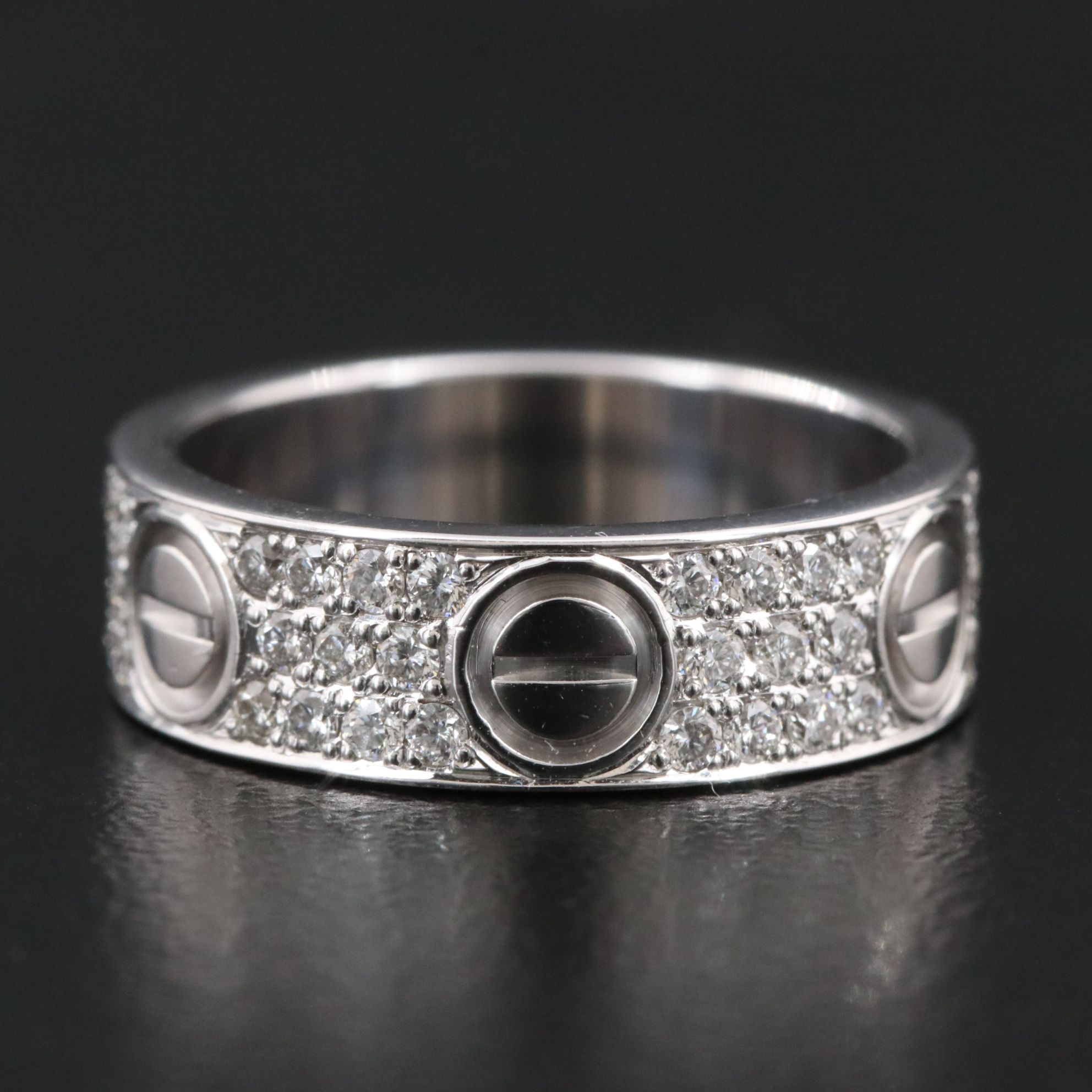 Cartier LOVE 18K 0.66 CTW Diamond Paved Band