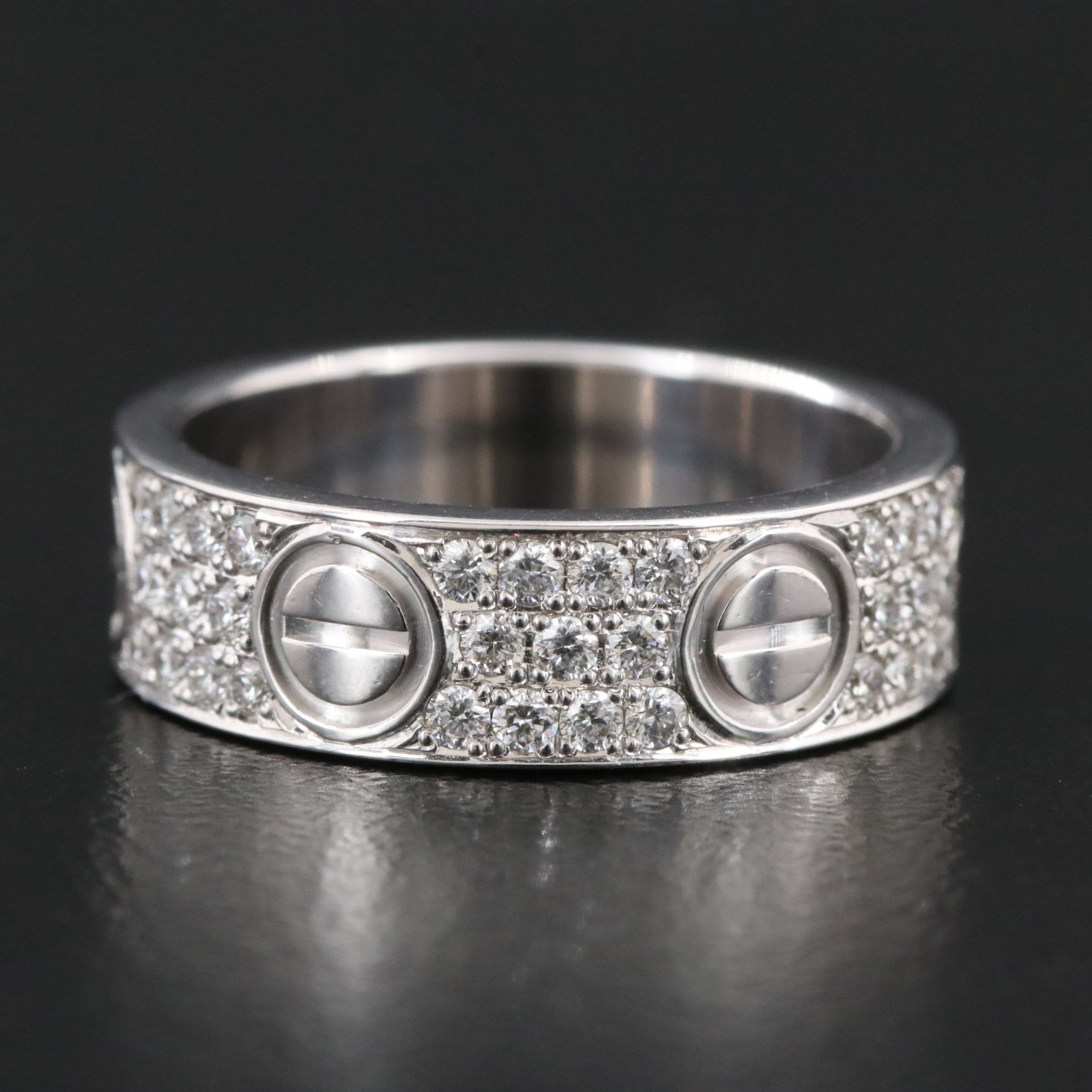 Cartier LOVE 18K 0.66 CTW Diamond Paved Band
