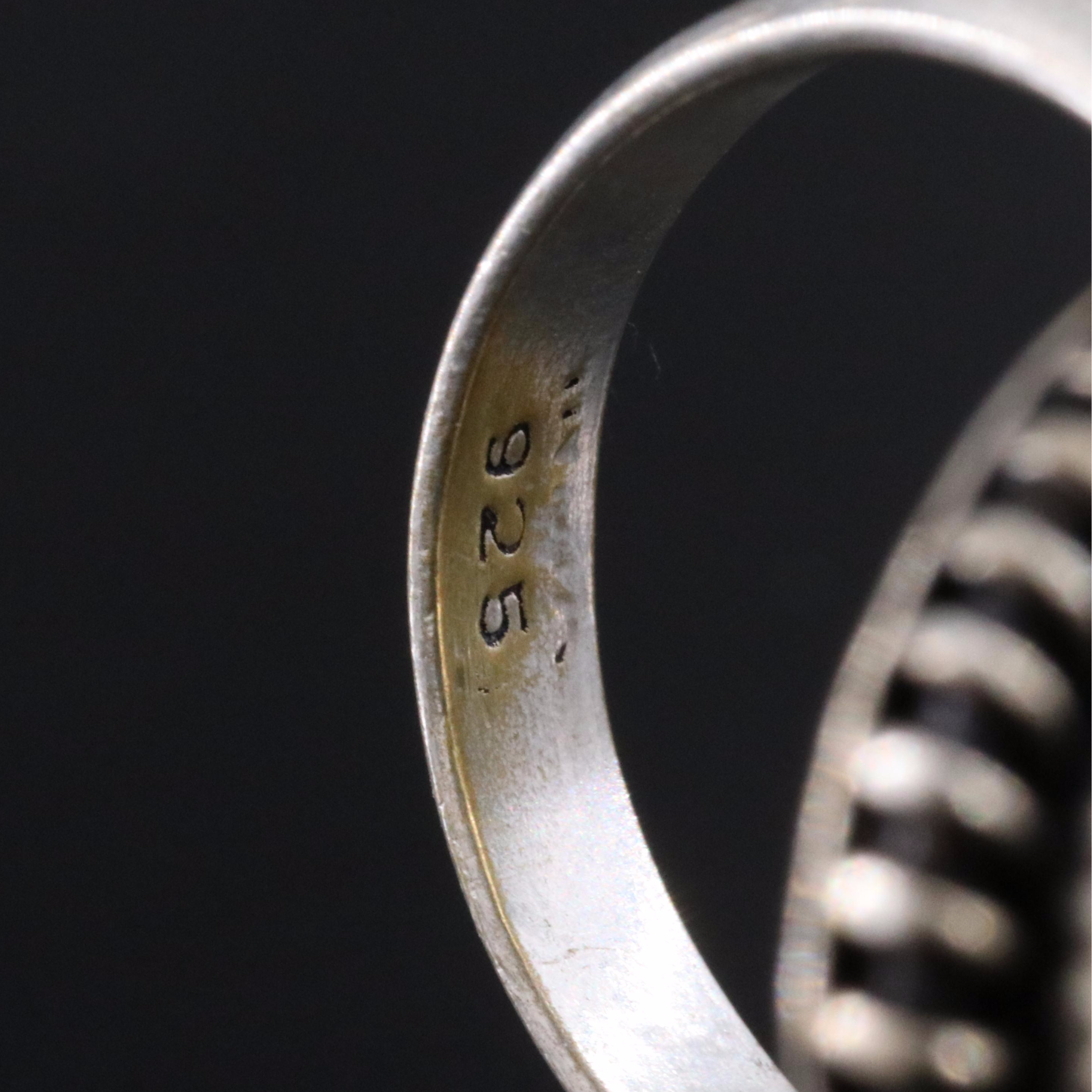 Sterling Fordite Ring