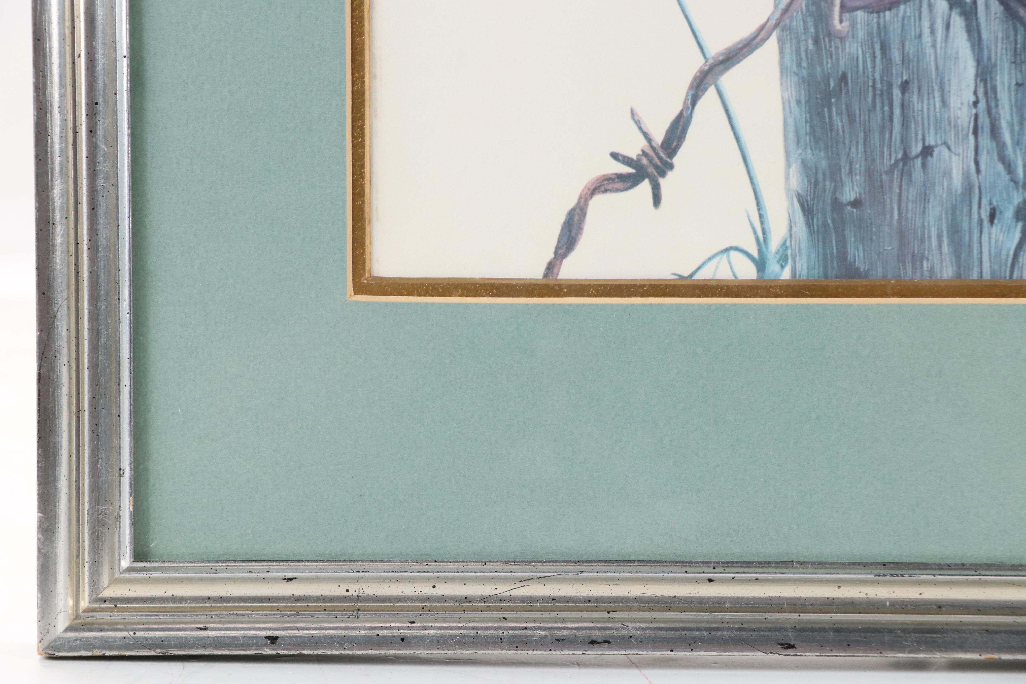 Ray Harm Offset Lithograph "Eastern Bob-White"