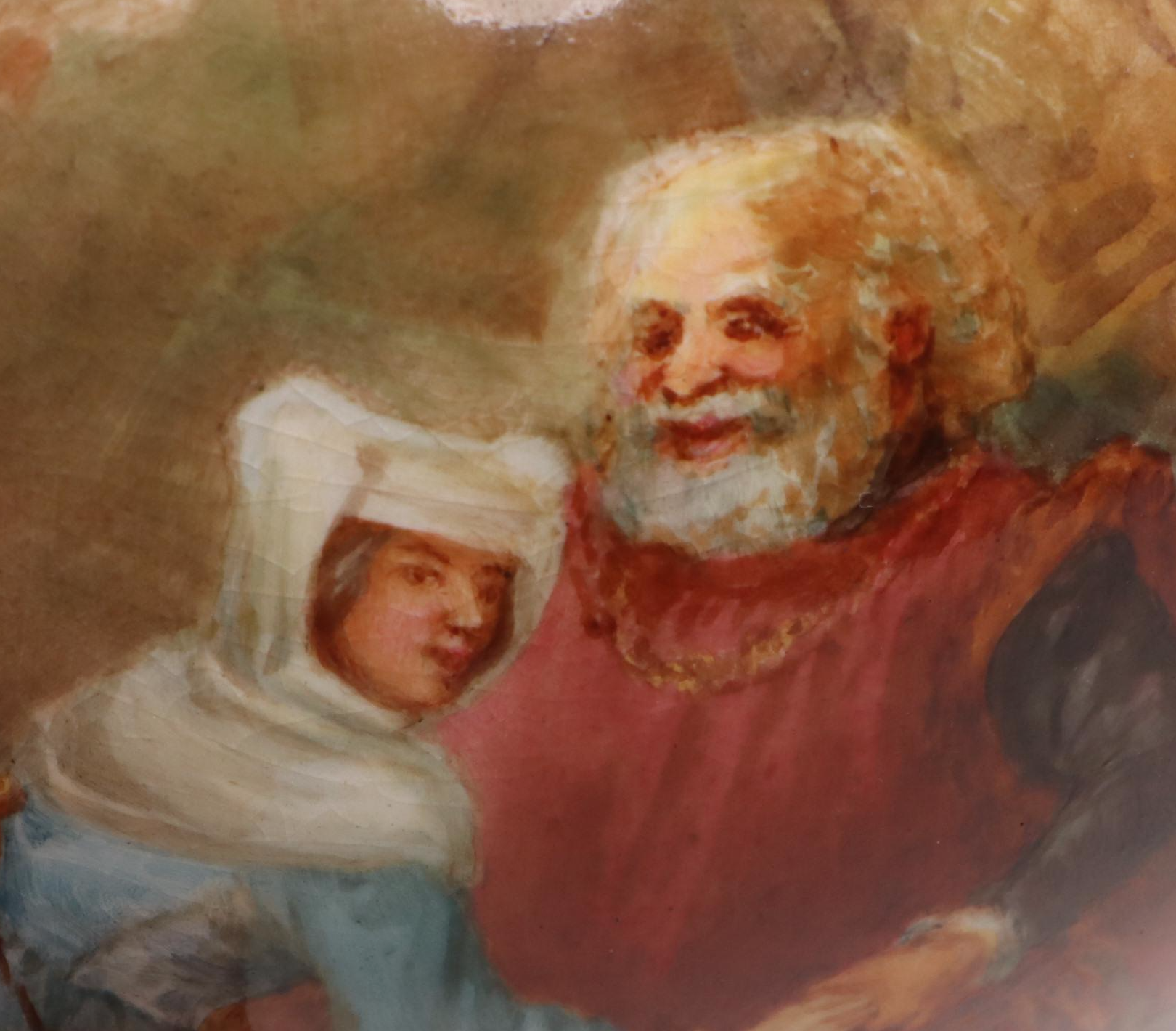 Walter Nunn for Royal Doulton Porcelain Shakespearean Vase, Late 19th Century