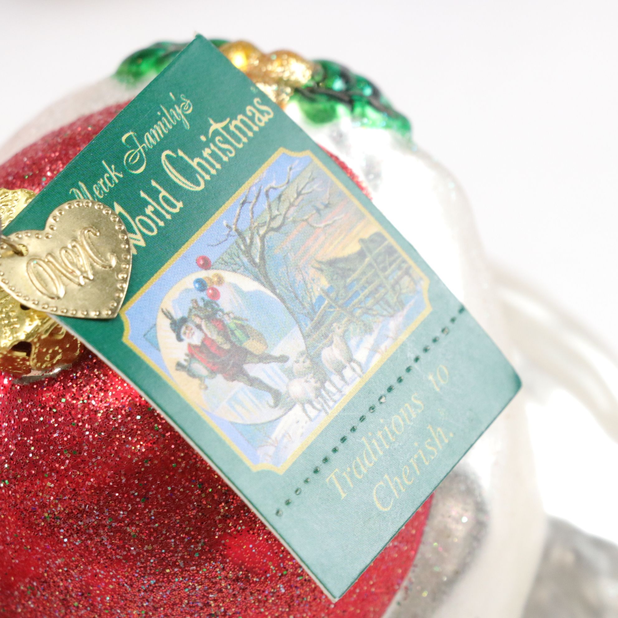 Santa Claus & Frosty the Snowman Glass Ornament Collection