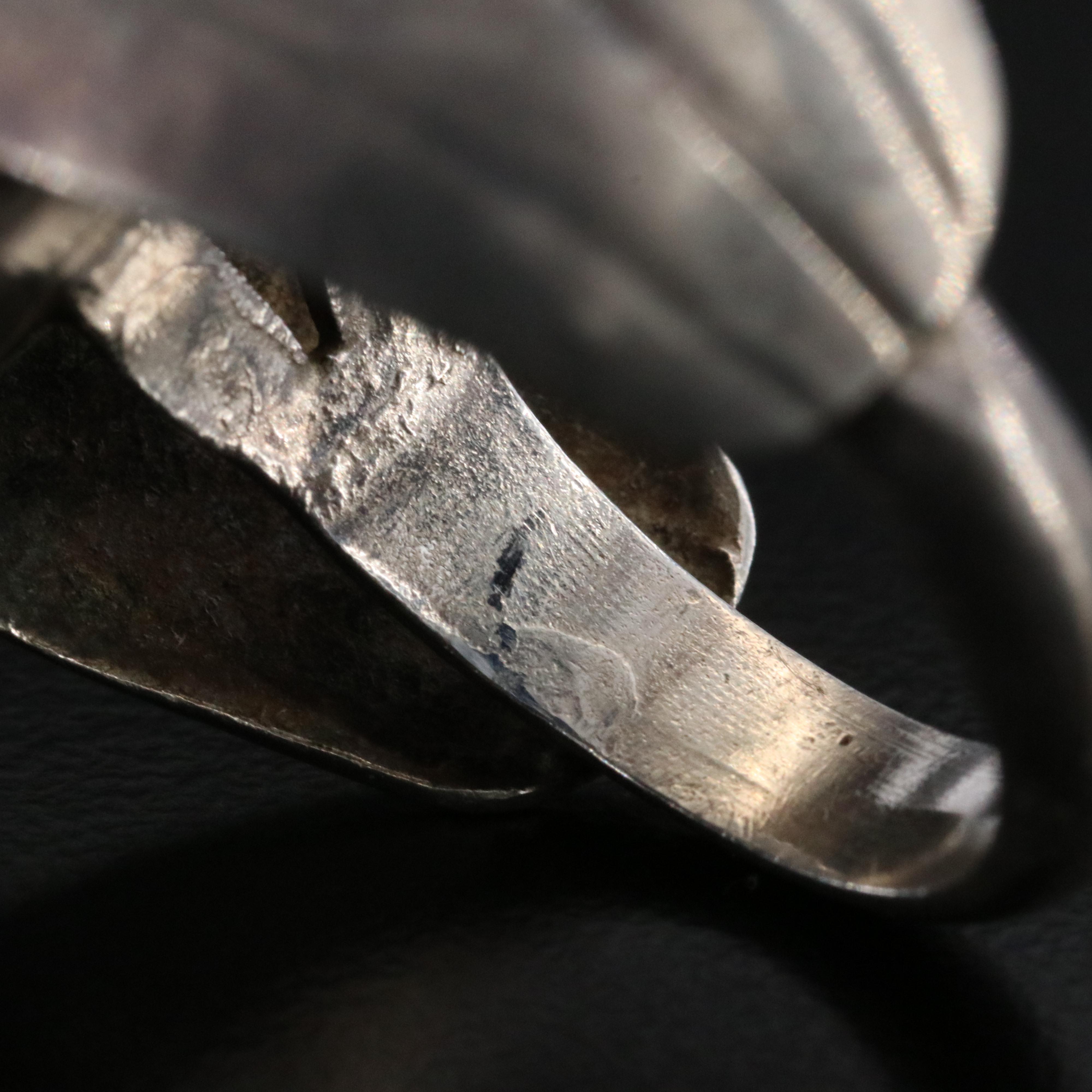 Western Style Sterling Turquoise Pointer Ring