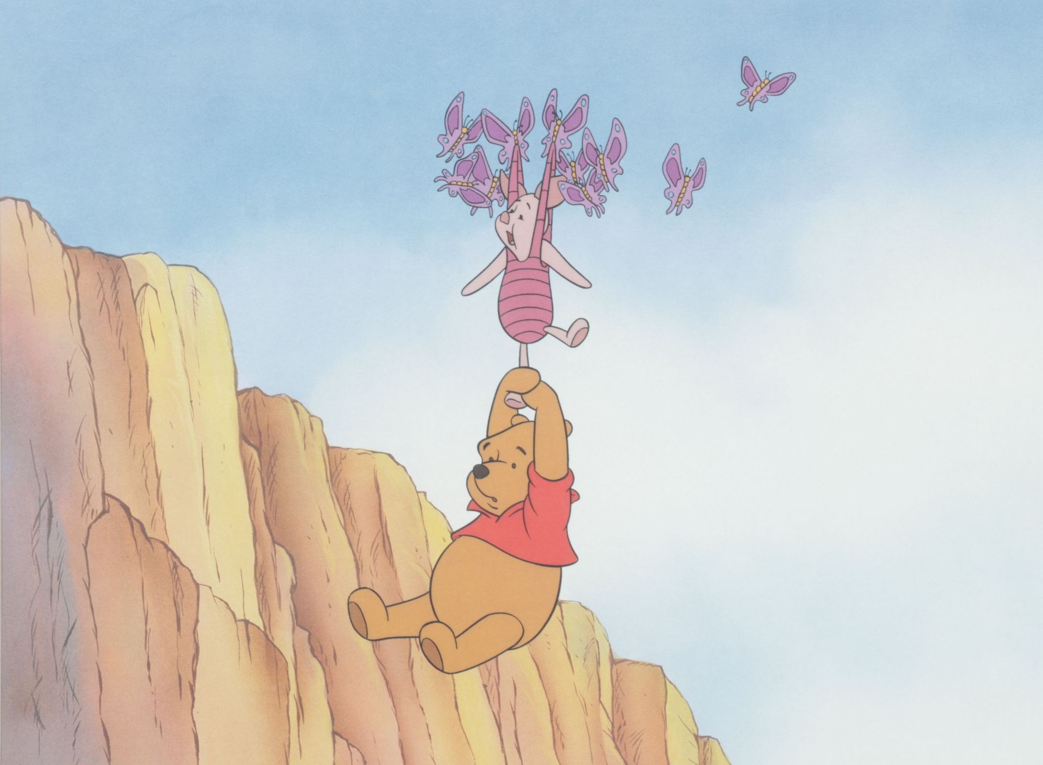 Offset Lithograph Still of Pooh and Piglet from "Pooh’s Grand Adventure", 1997