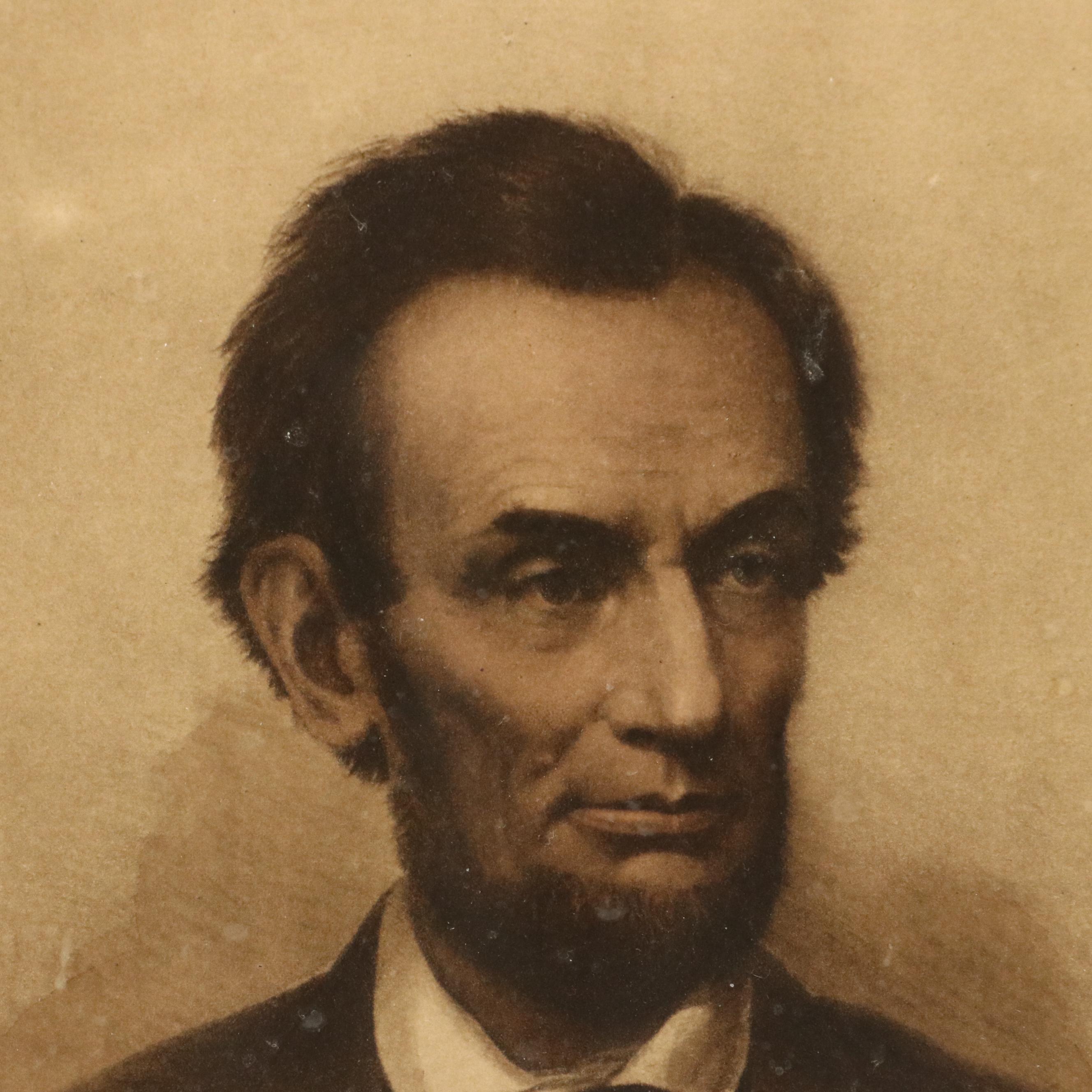 Photogravure and Reproduction Photograph Portraits of Abraham Lincoln