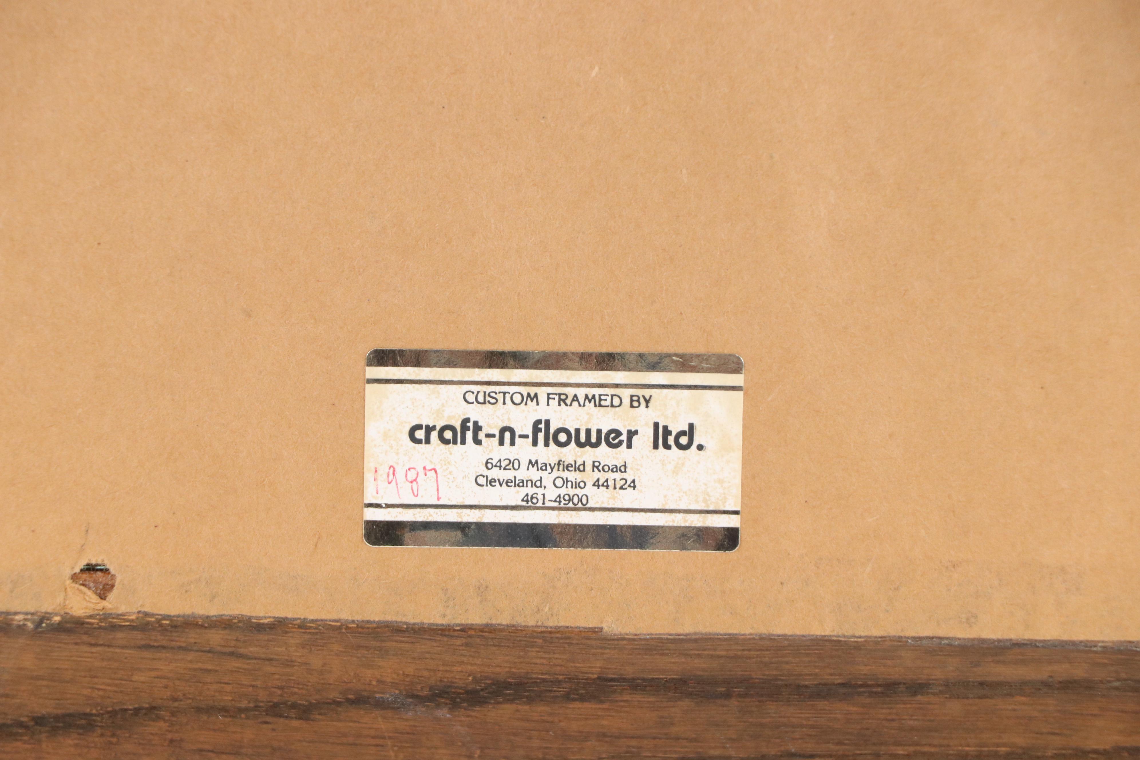 Antanas Petrikonis Forest Landscape Watercolor Painting, Late 20th Century