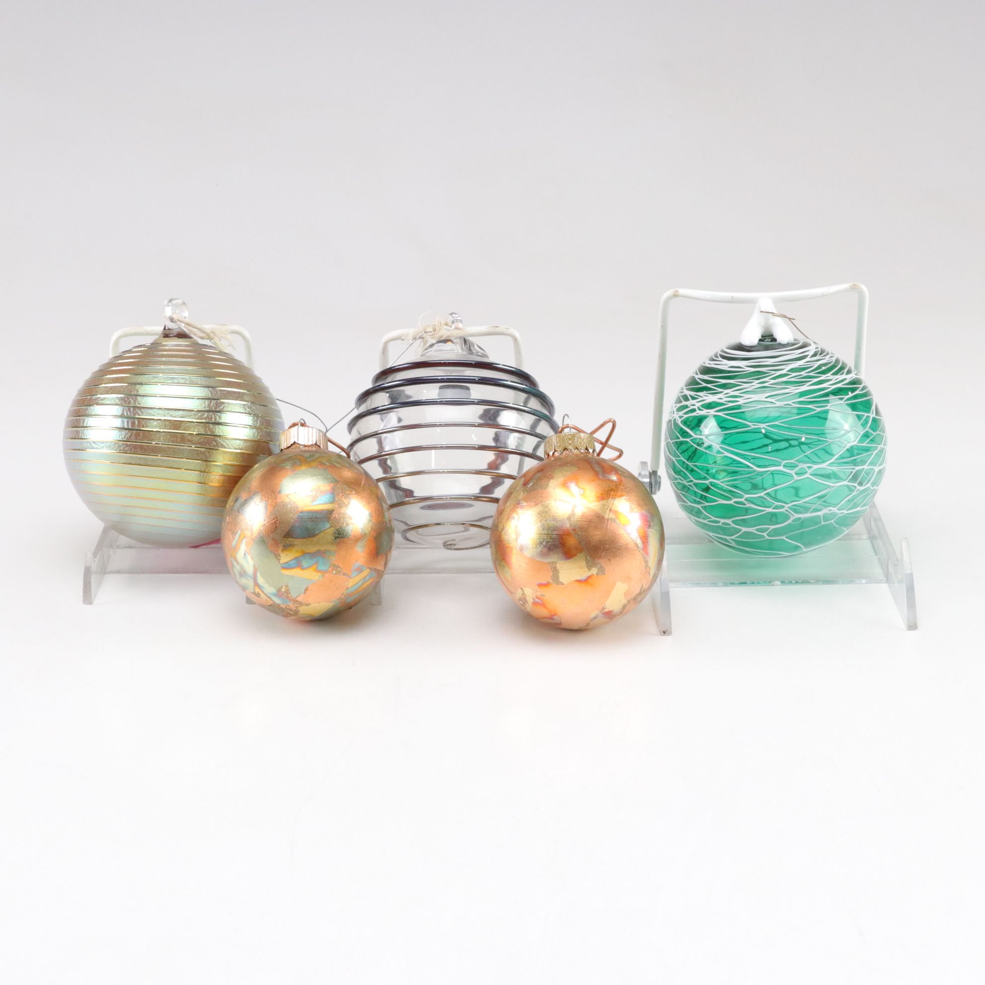Metallic Swirl Glass Ornament by Thames Glass and More Artisan Crafted Ornaments