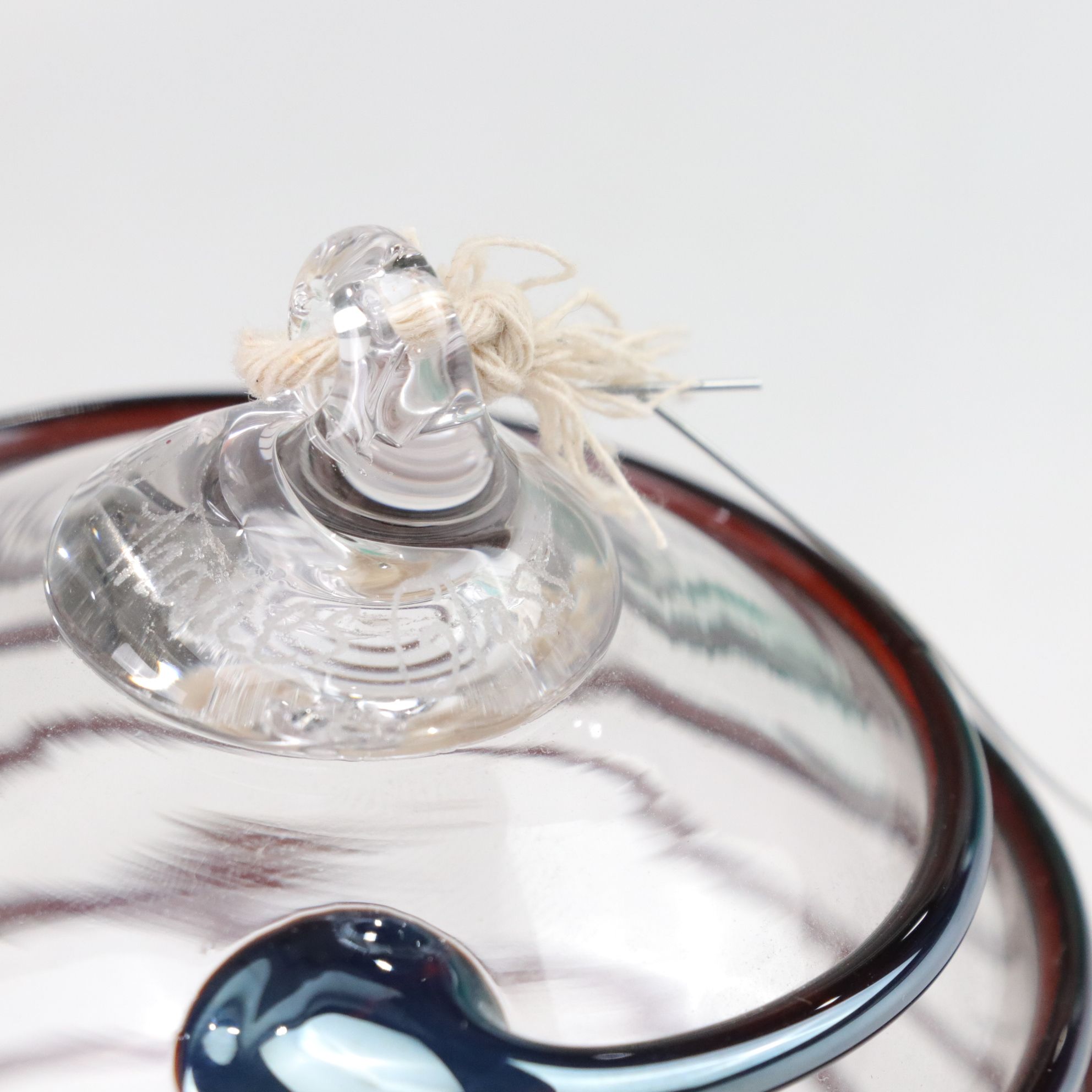 Metallic Swirl Glass Ornament by Thames Glass and More Artisan Crafted Ornaments