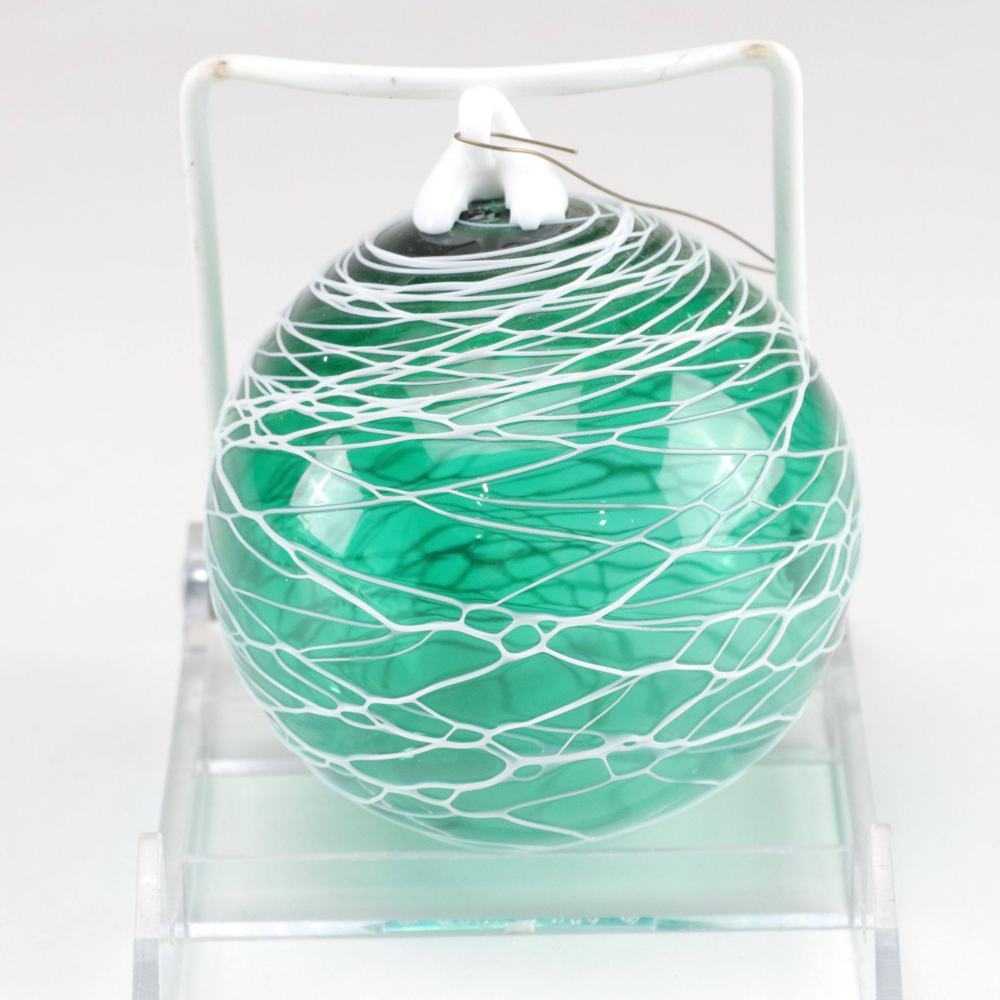 Metallic Swirl Glass Ornament by Thames Glass and More Artisan Crafted Ornaments