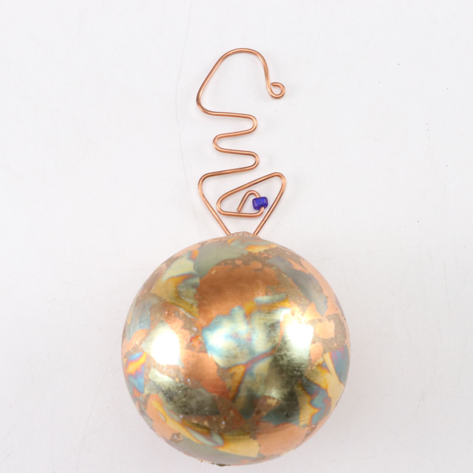 Metallic Swirl Glass Ornament by Thames Glass and More Artisan Crafted Ornaments