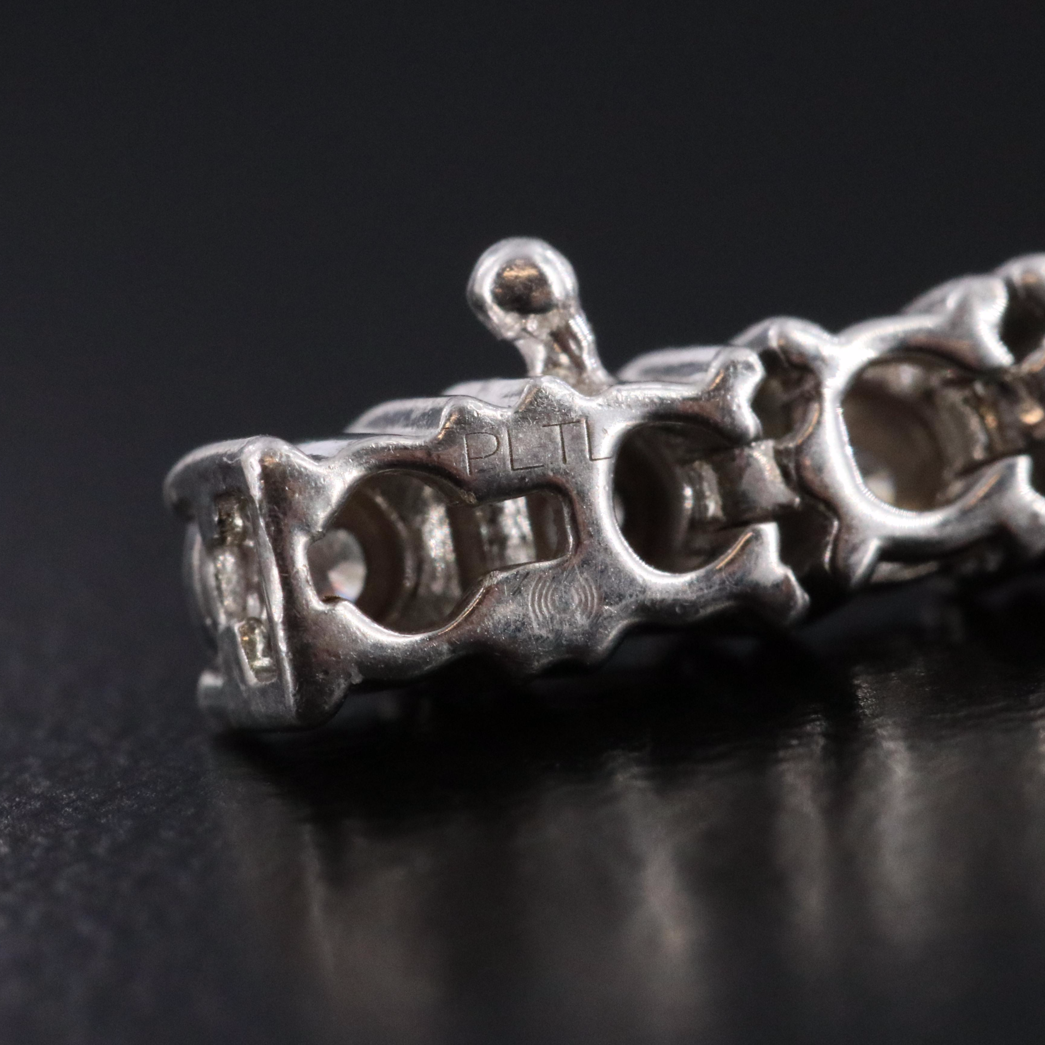 Sterling Diamond Line Bracelet