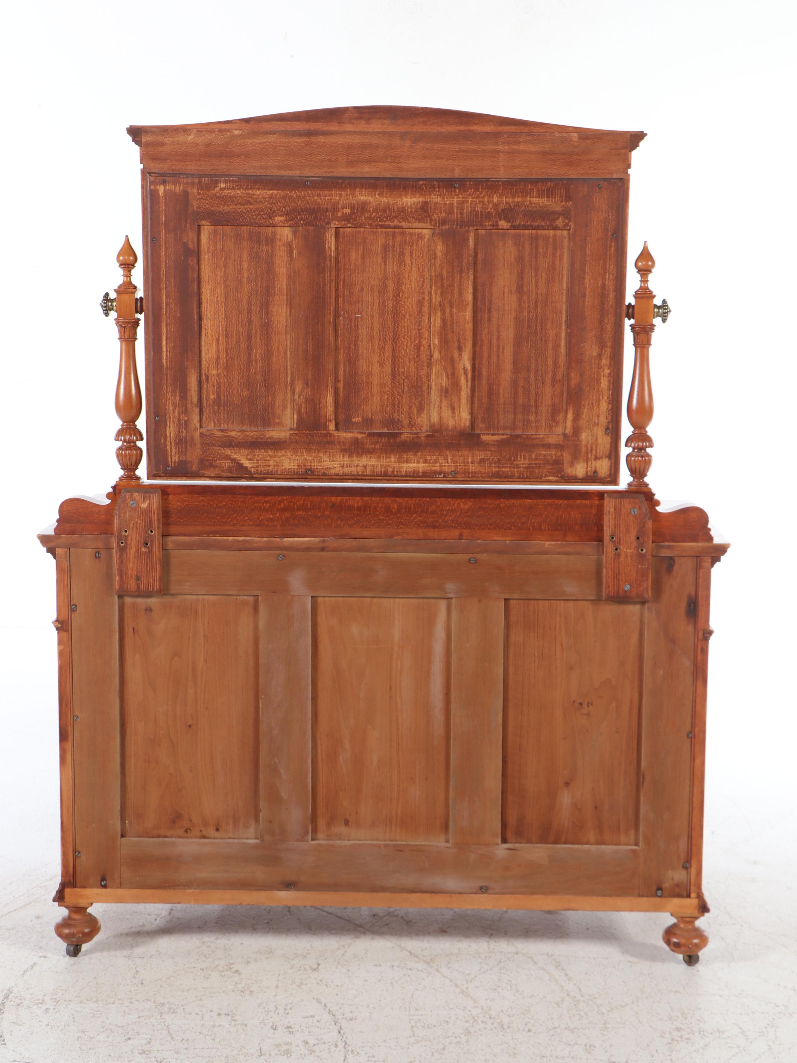 Edwardian Sycamore Two-Drawer Dresser, Early 20th Century