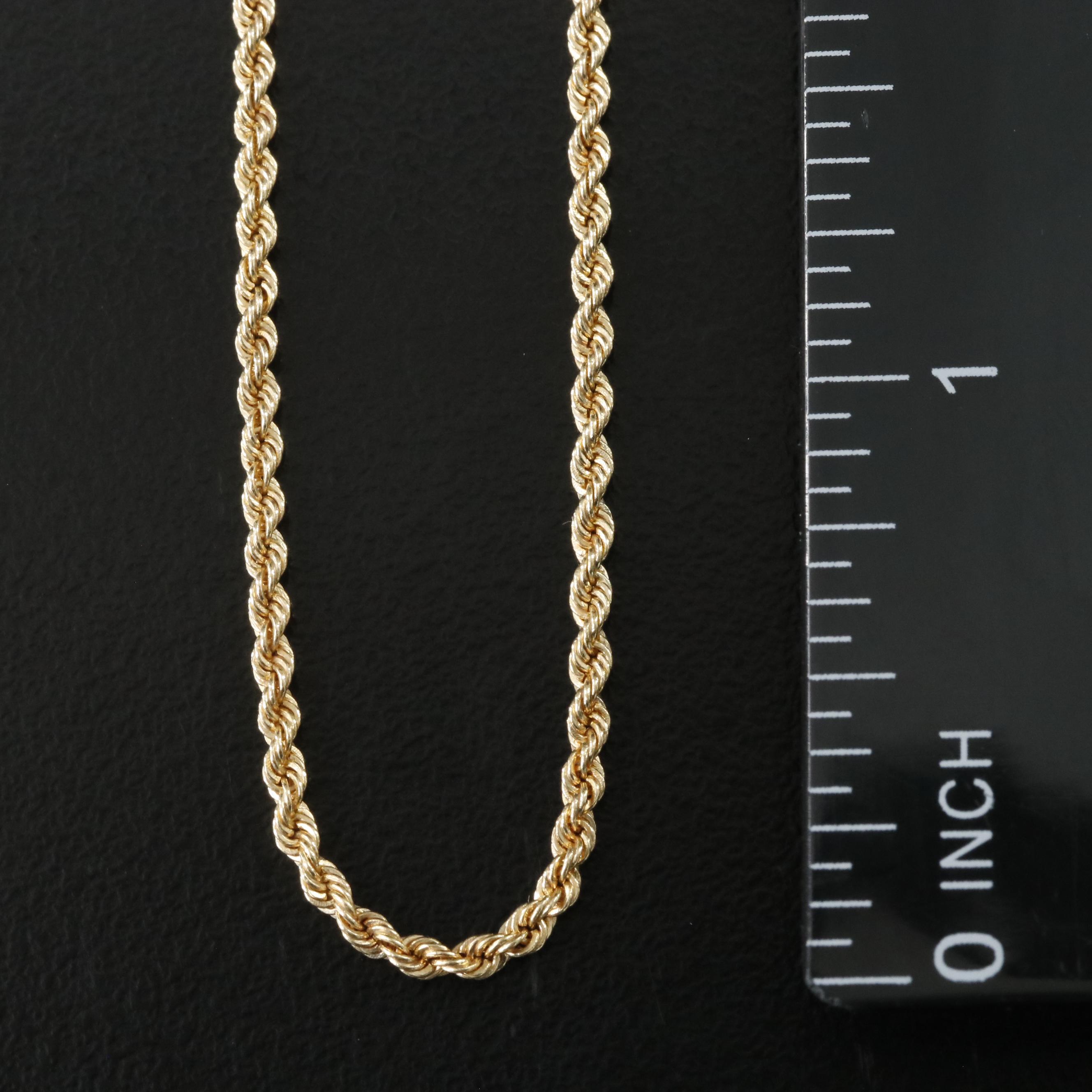 14K Rope Chain Necklace