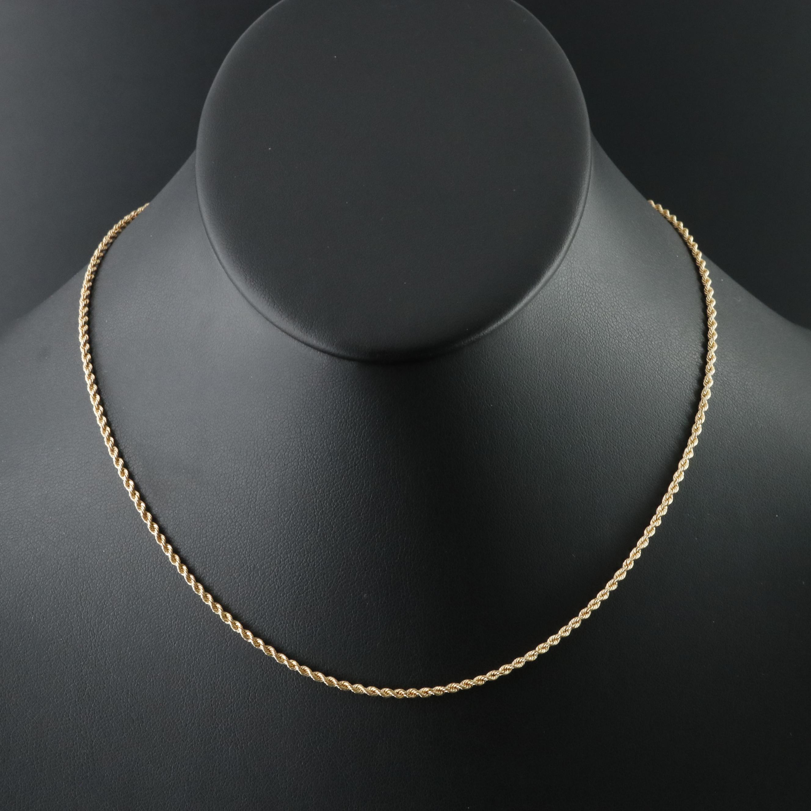 14K Rope Chain Necklace