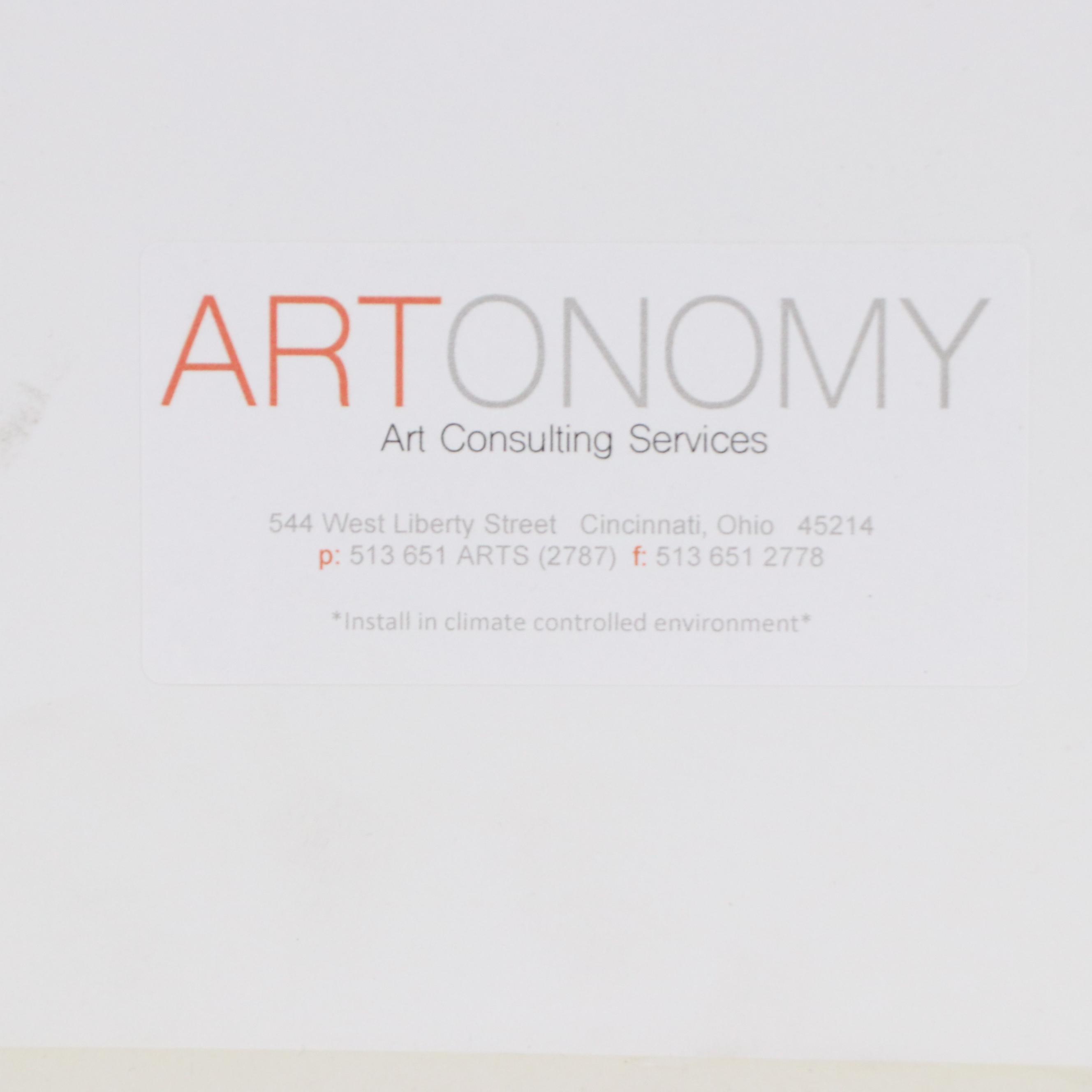 Halftone Advertisement for Anisette 51 with Rugby Player, Circa 1950