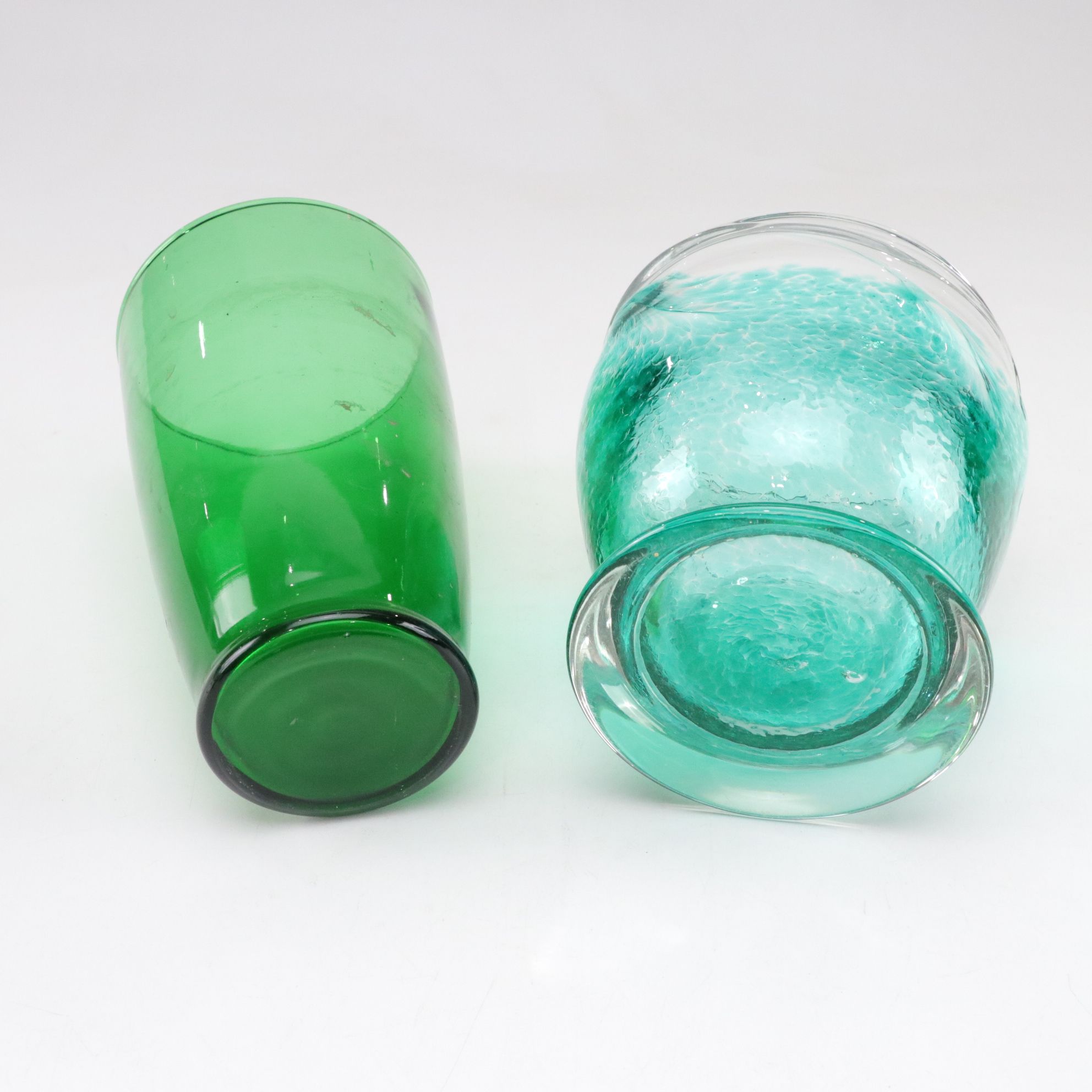 Murano Glass Color Swirl Compote & Other Blown Glassware