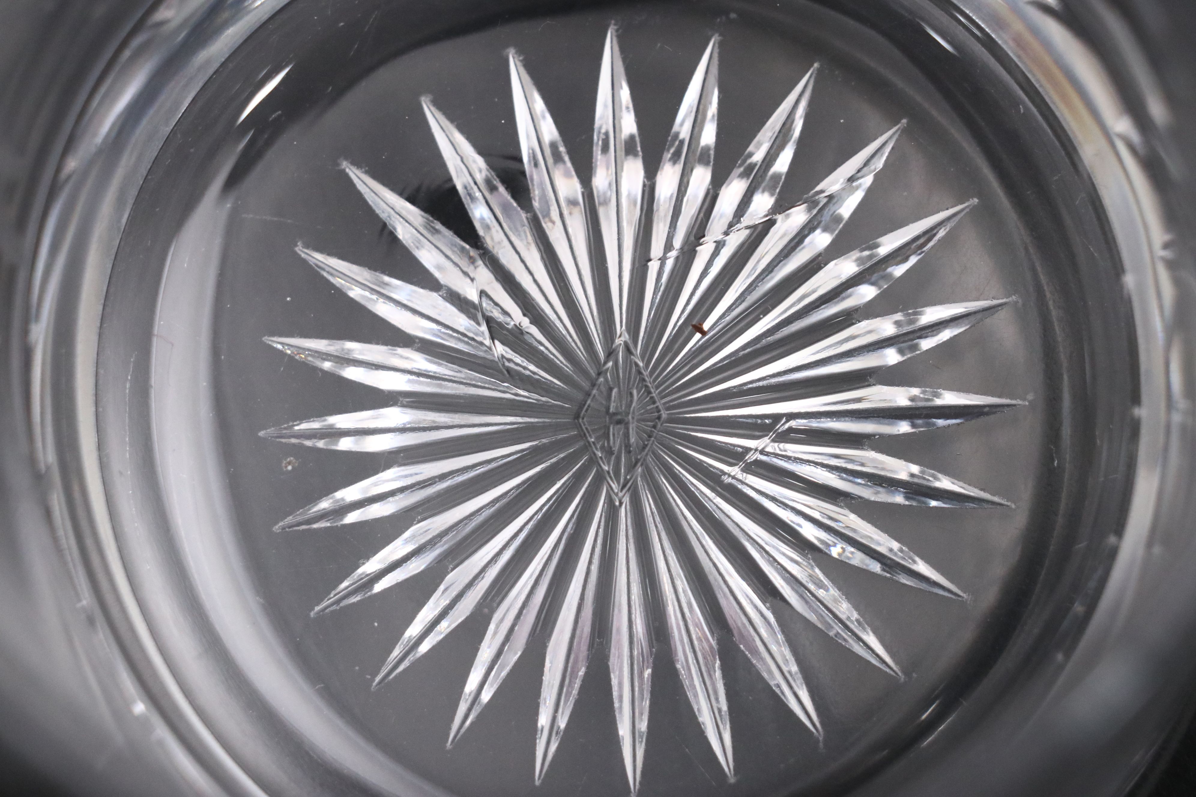 Heisey Glass Cosmetic Jar, Hair Receiver, and Lidded Jar, Early to Mid-20th C.