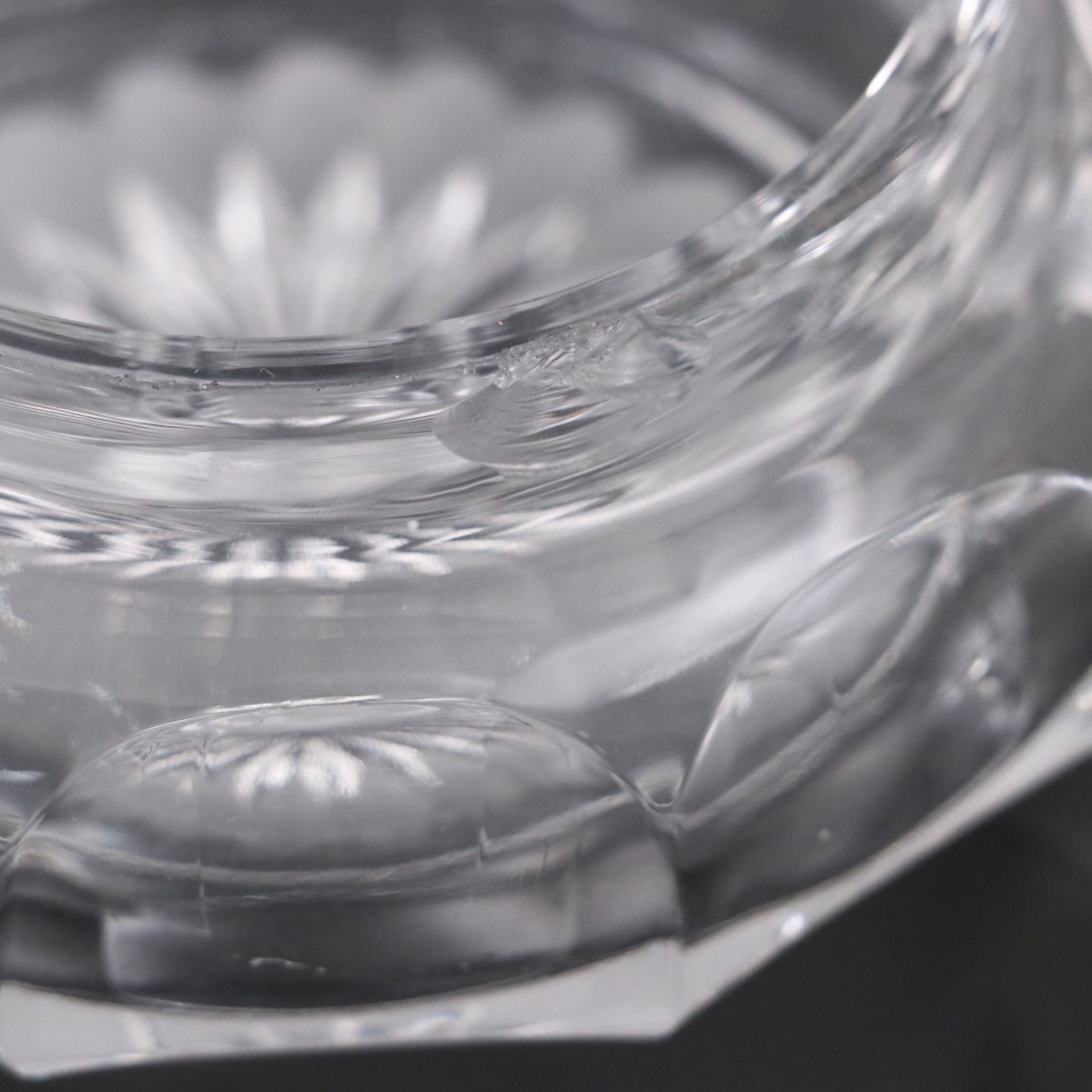 Heisey Glass Cosmetic Jar, Hair Receiver, and Lidded Jar, Early to Mid-20th C.