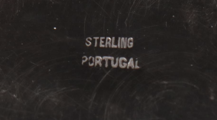 Portuguese Sterling Silver Repoussé Vanity Box