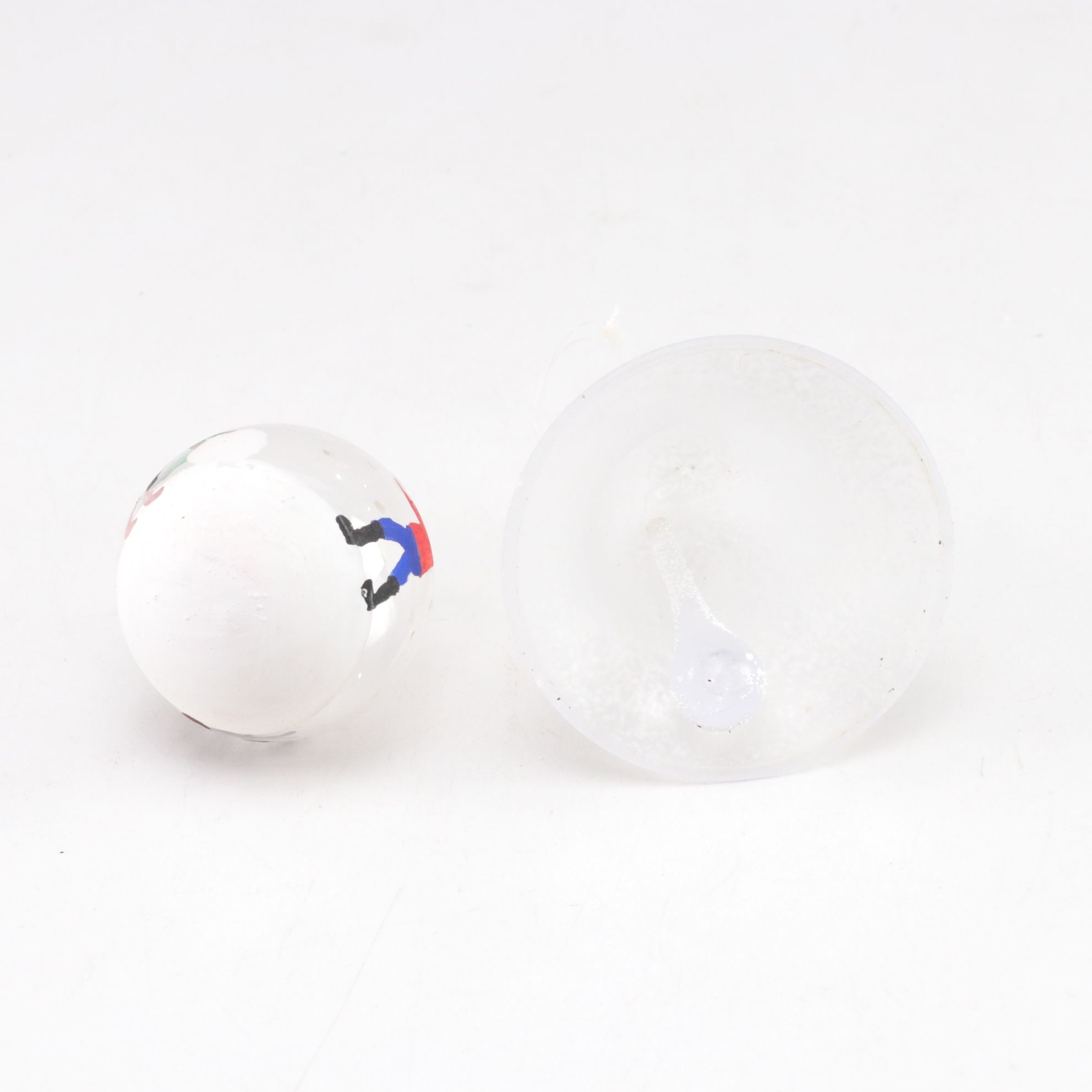 Hand-Blown Painted Cardinal Ornament with More Creme & Gold Christmas Ornaments