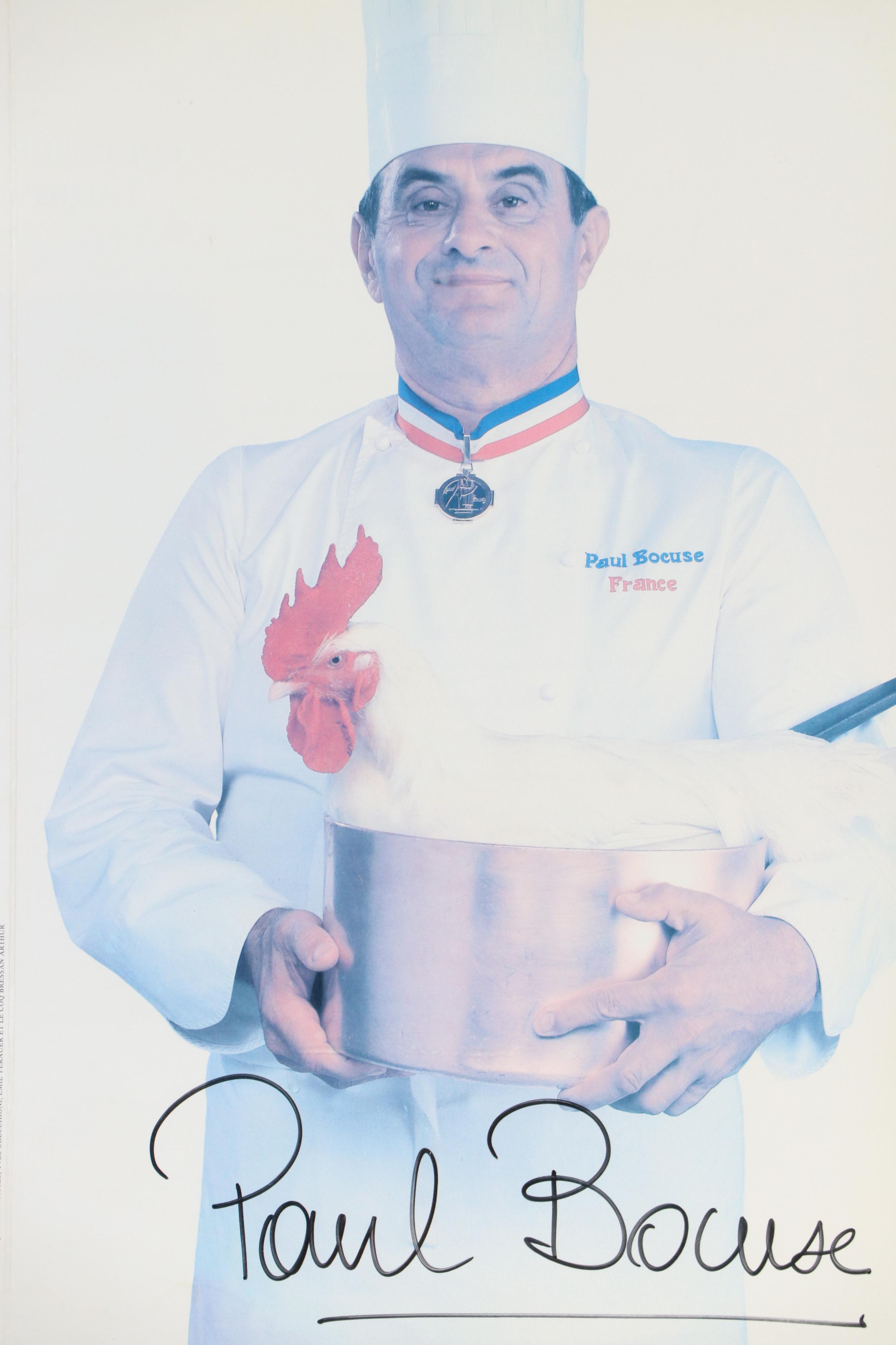 Autographed Menu from Restaurant Paul Bocuse, 1986