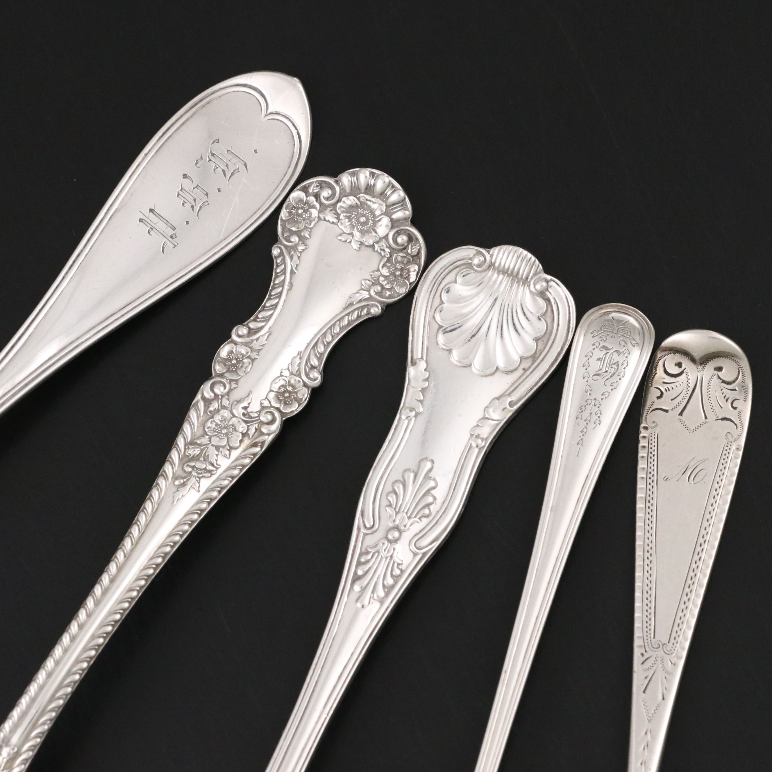 Tiffany & Co. Sterling Slotted Spoon with More Sterling Serving Utensils