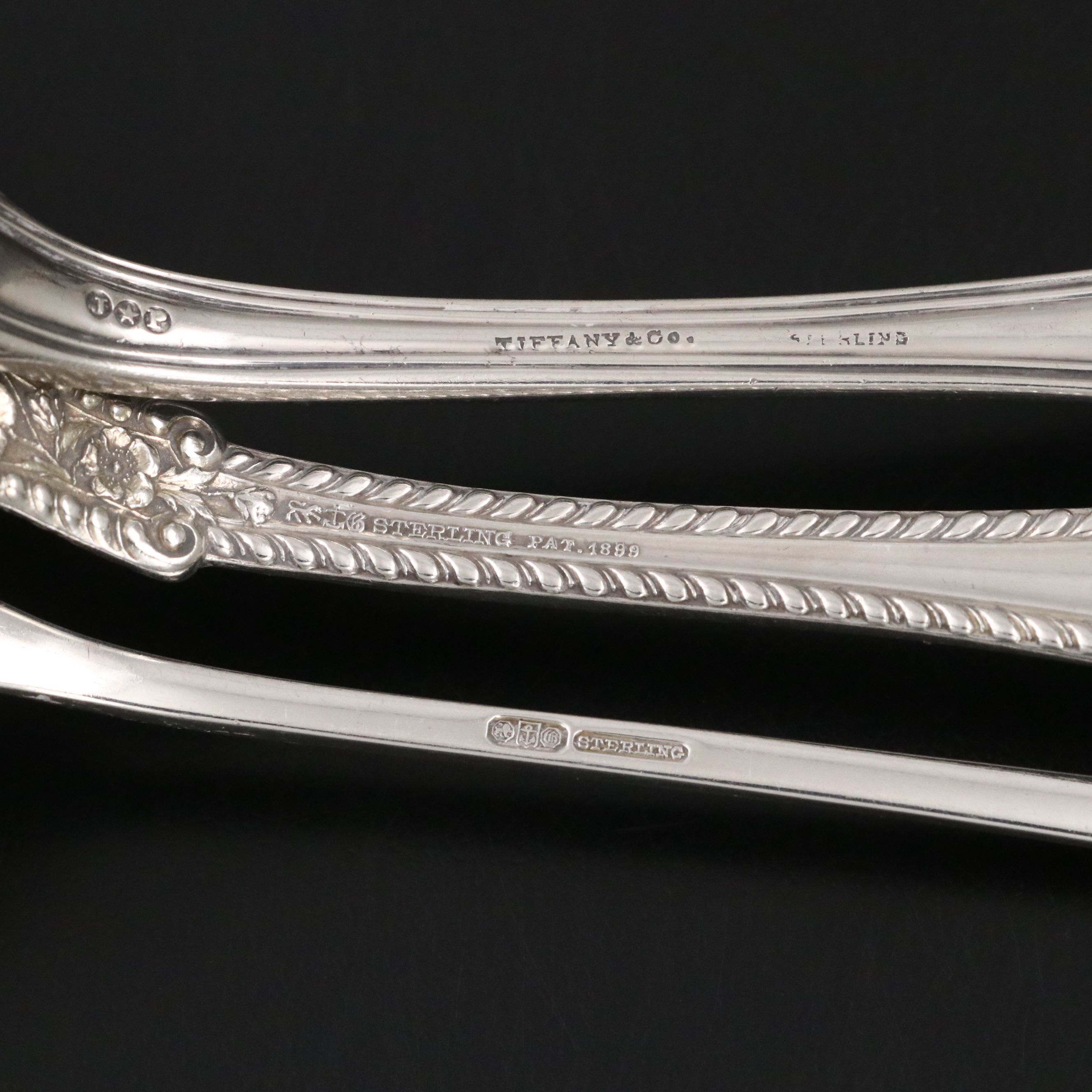 Tiffany & Co. Sterling Slotted Spoon with More Sterling Serving Utensils