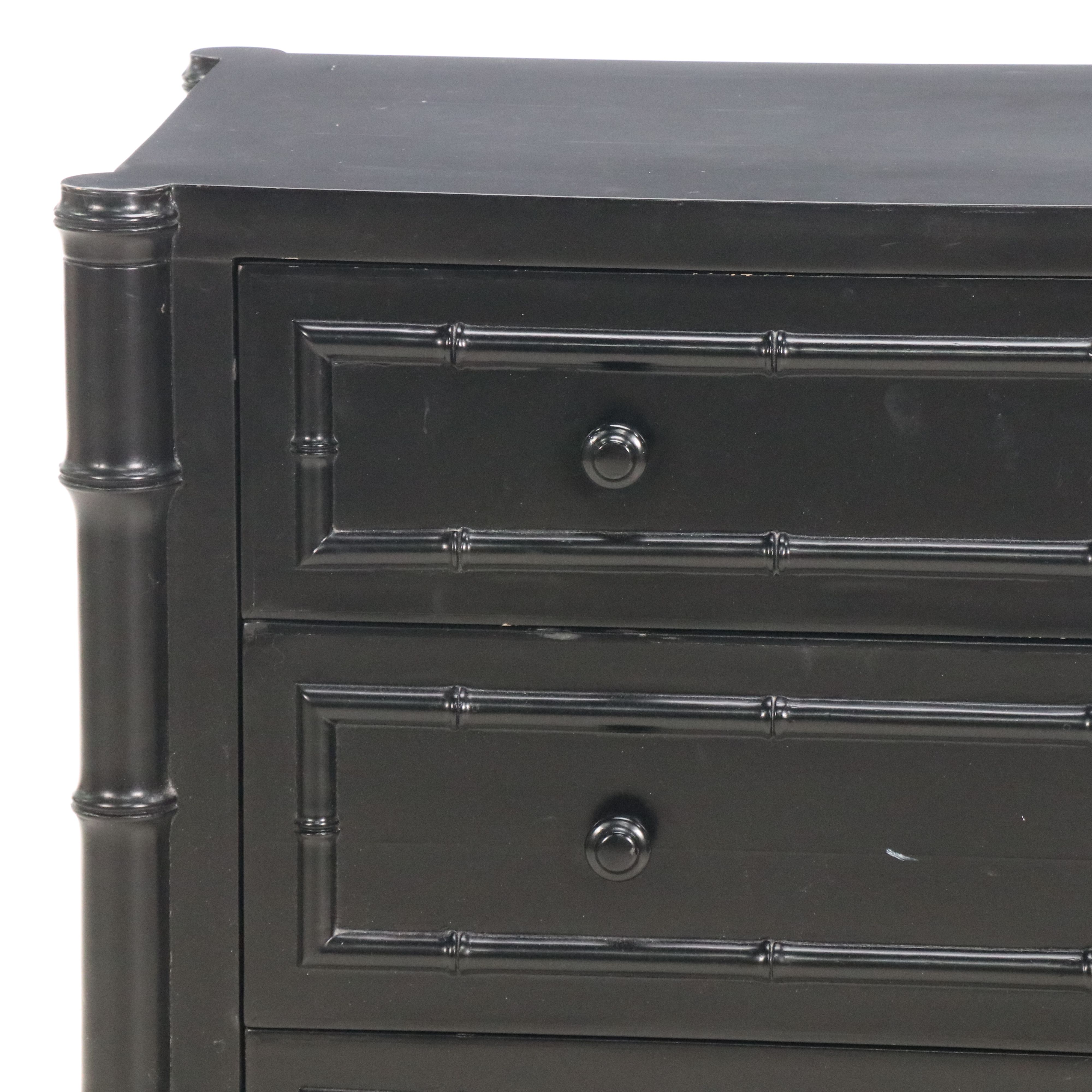 Williams Sonoma "Hampstead" Faux Bamboo Four-Drawer Dresser