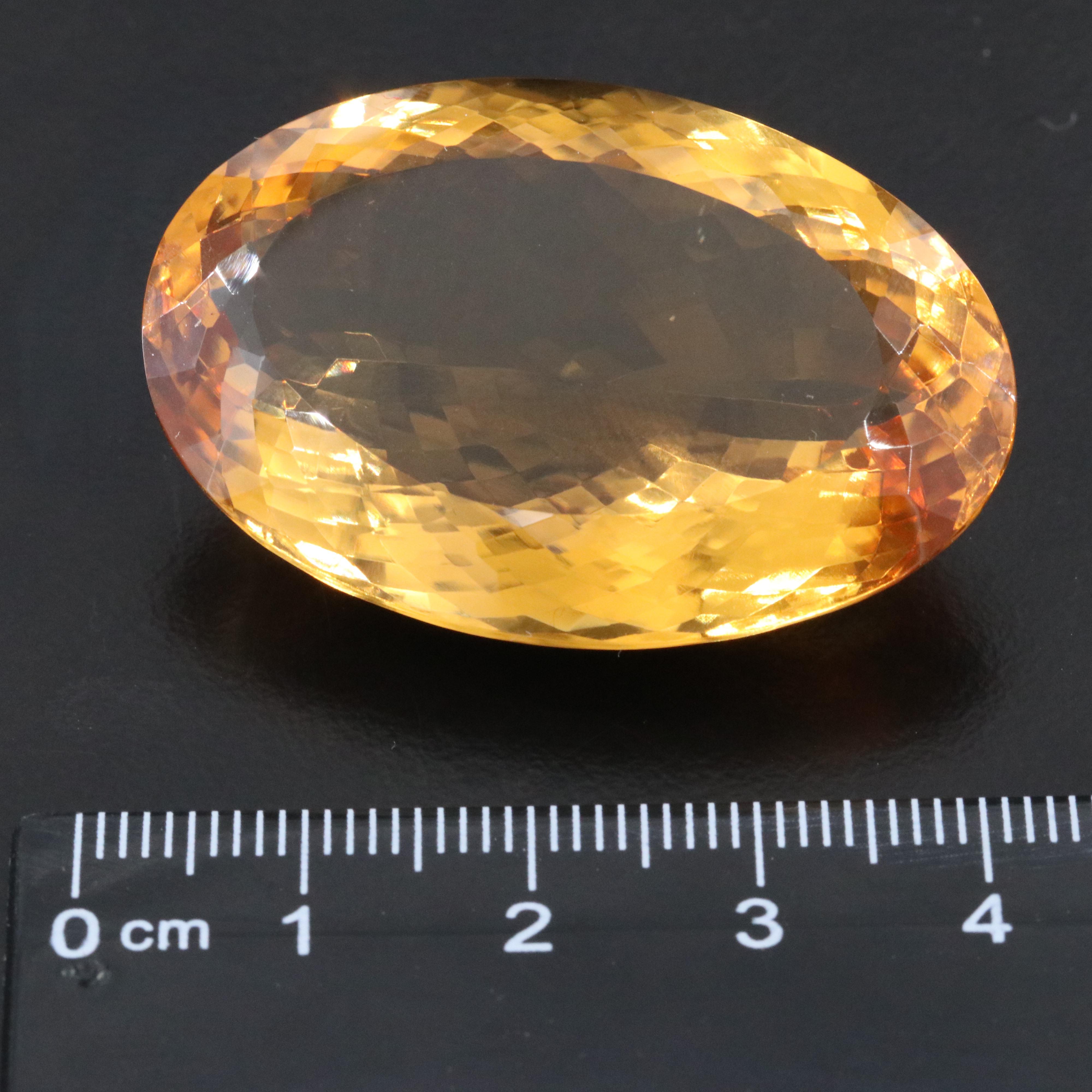 Loose 95.52 CT Citrine