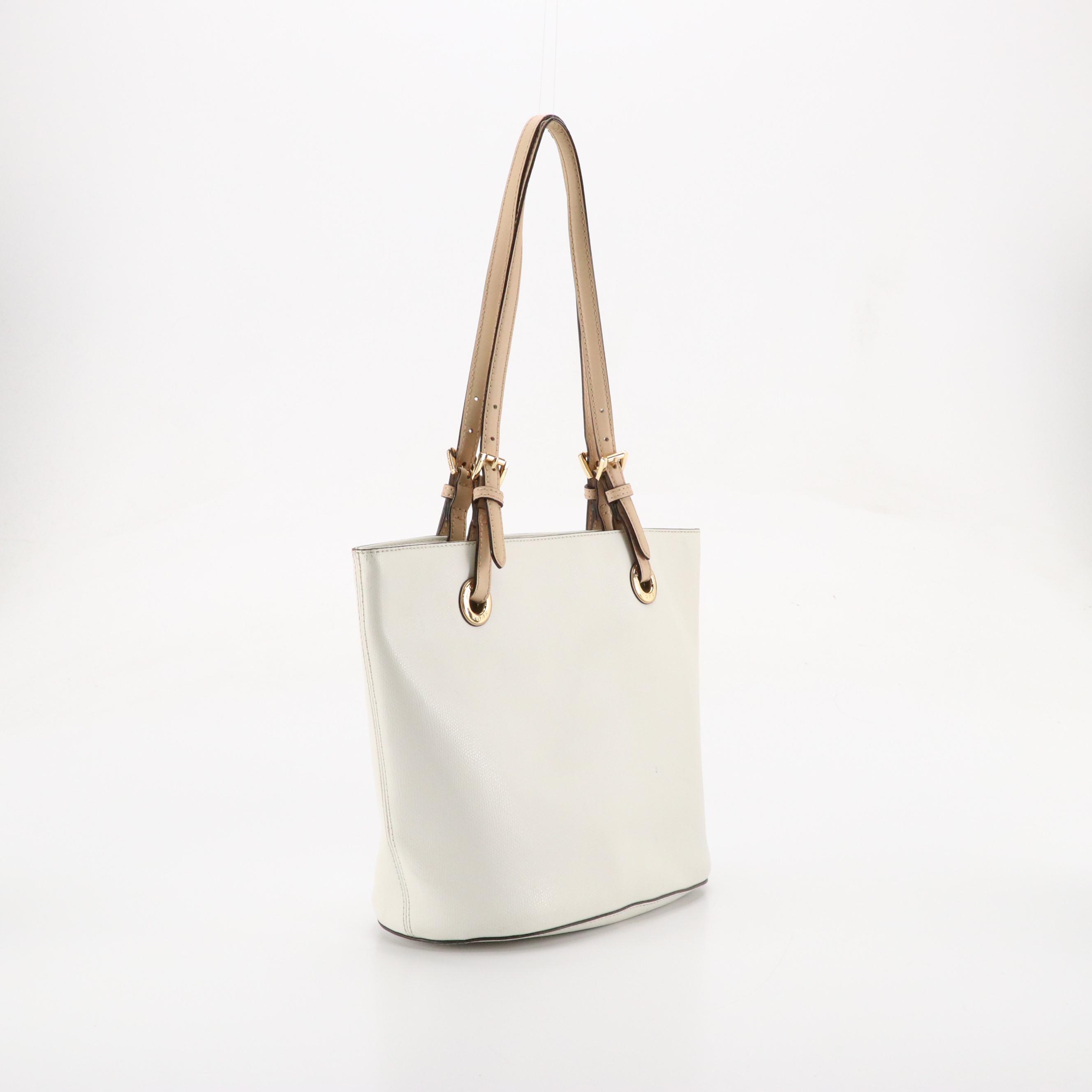 Loeffler Randall Beige Leather Junior Two Way Work Tote, Michael Kors Bucket Bag