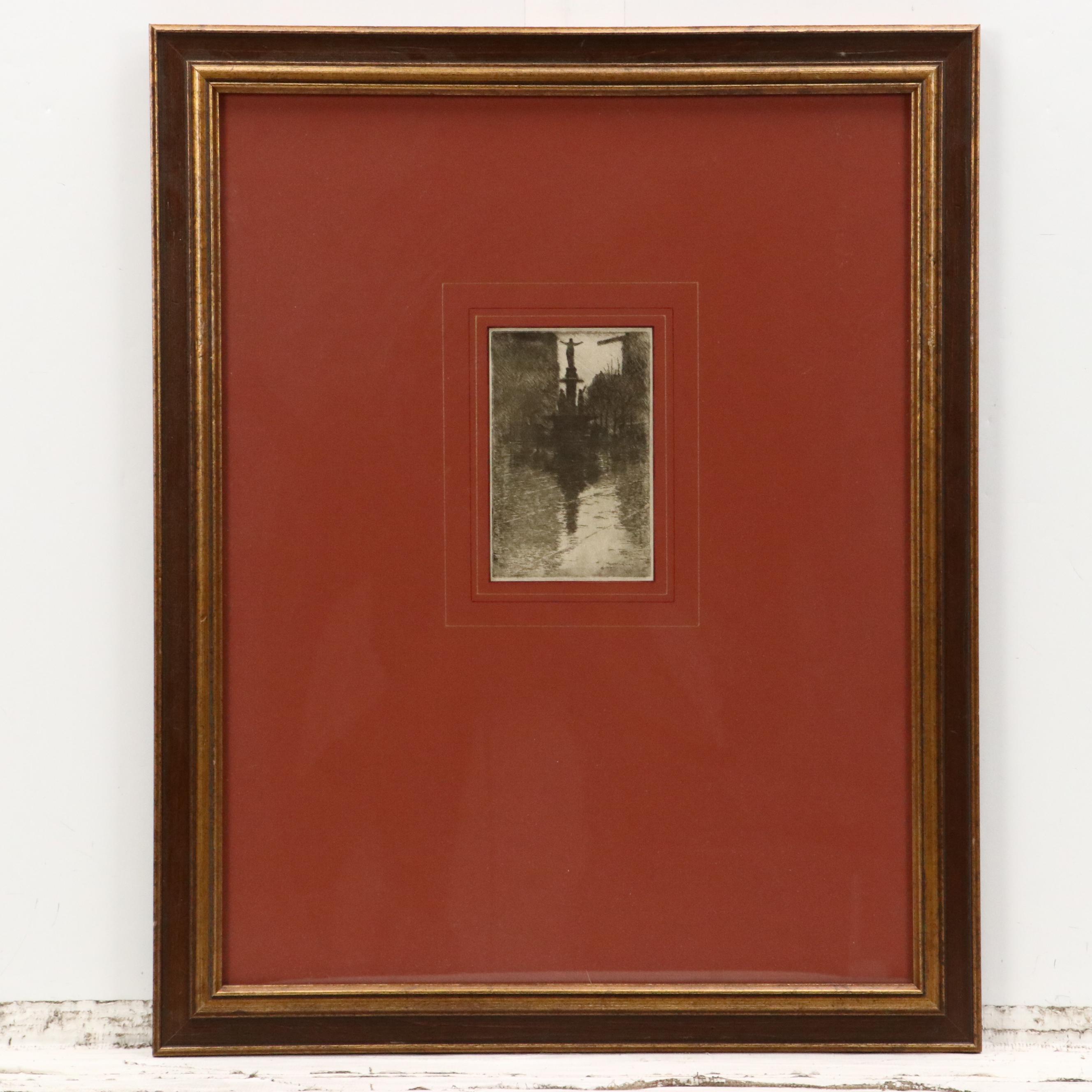 Collection of Halftone Prints After Edward Timothy Hurley Etchings