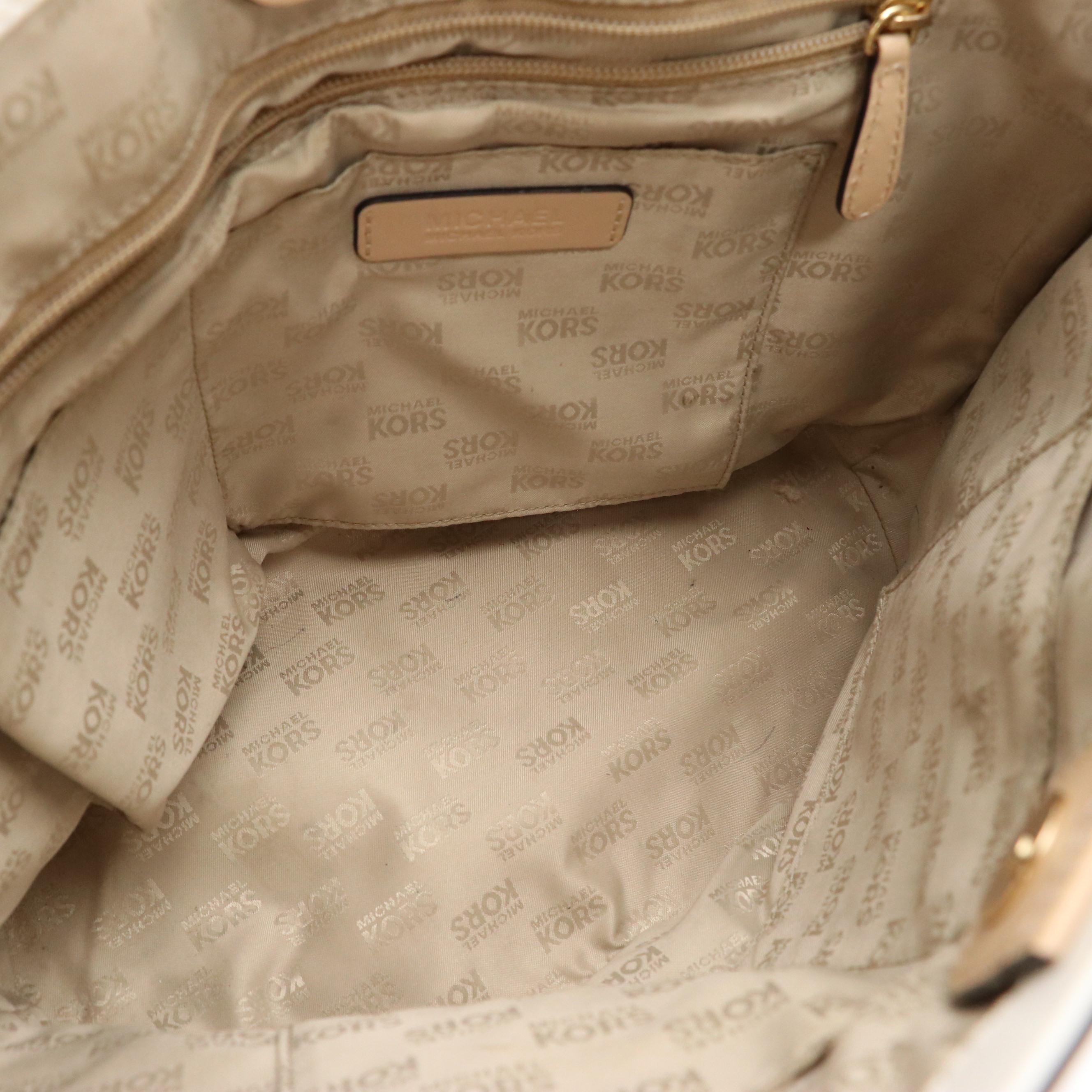 Loeffler Randall Beige Leather Junior Two Way Work Tote, Michael Kors Bucket Bag