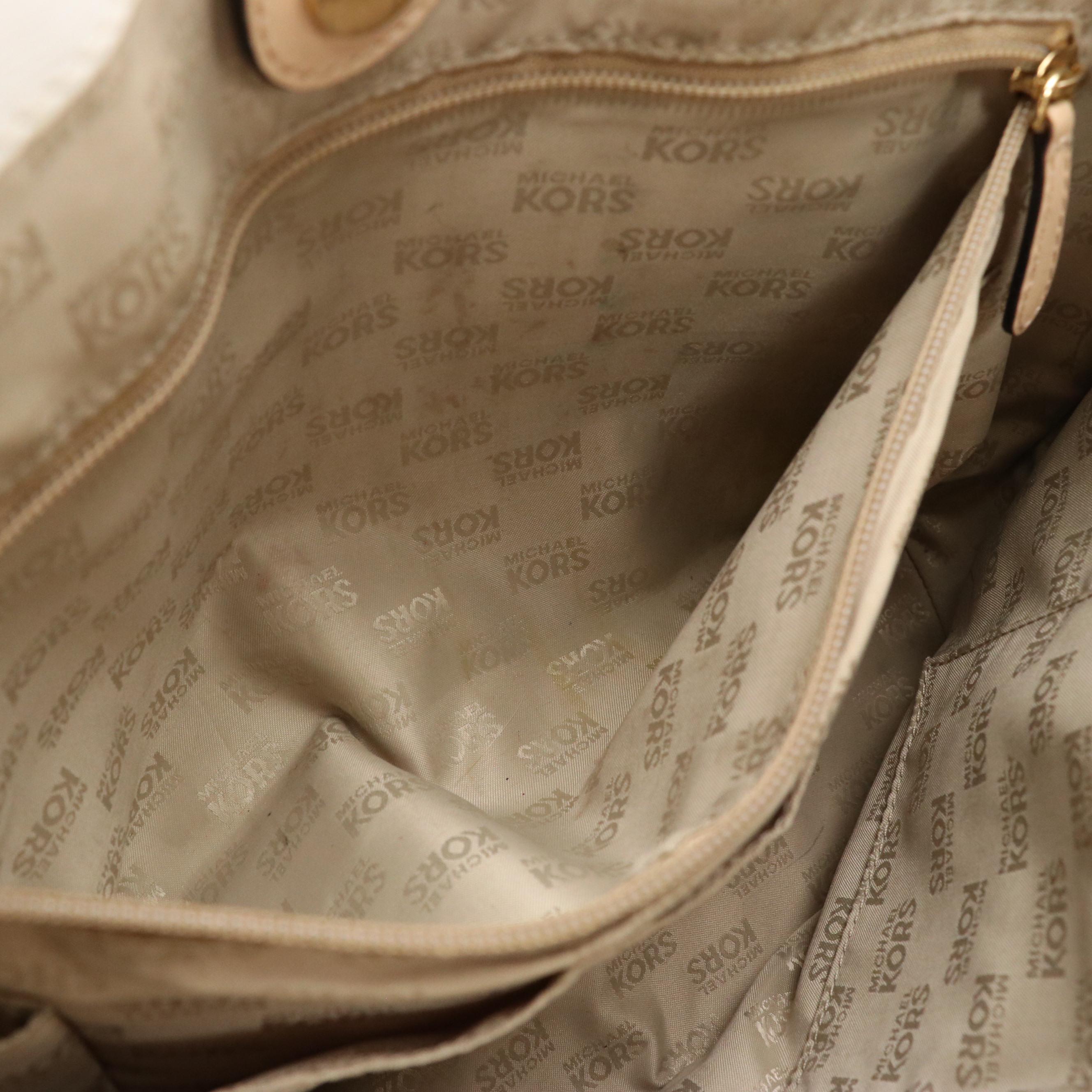 Loeffler Randall Beige Leather Junior Two Way Work Tote, Michael Kors Bucket Bag