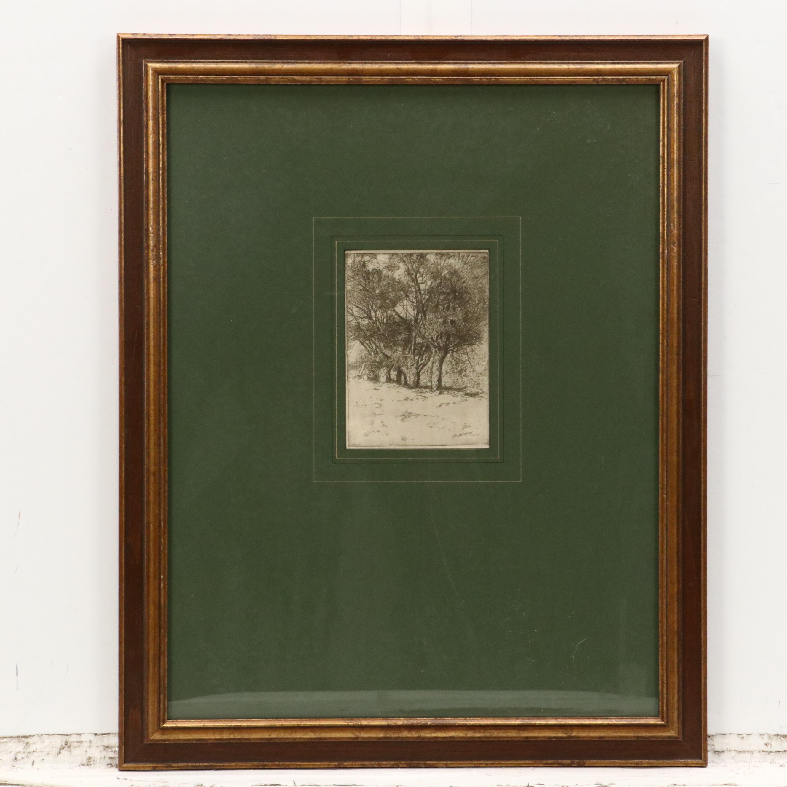 Collection of Halftone Prints After Edward Timothy Hurley Etchings