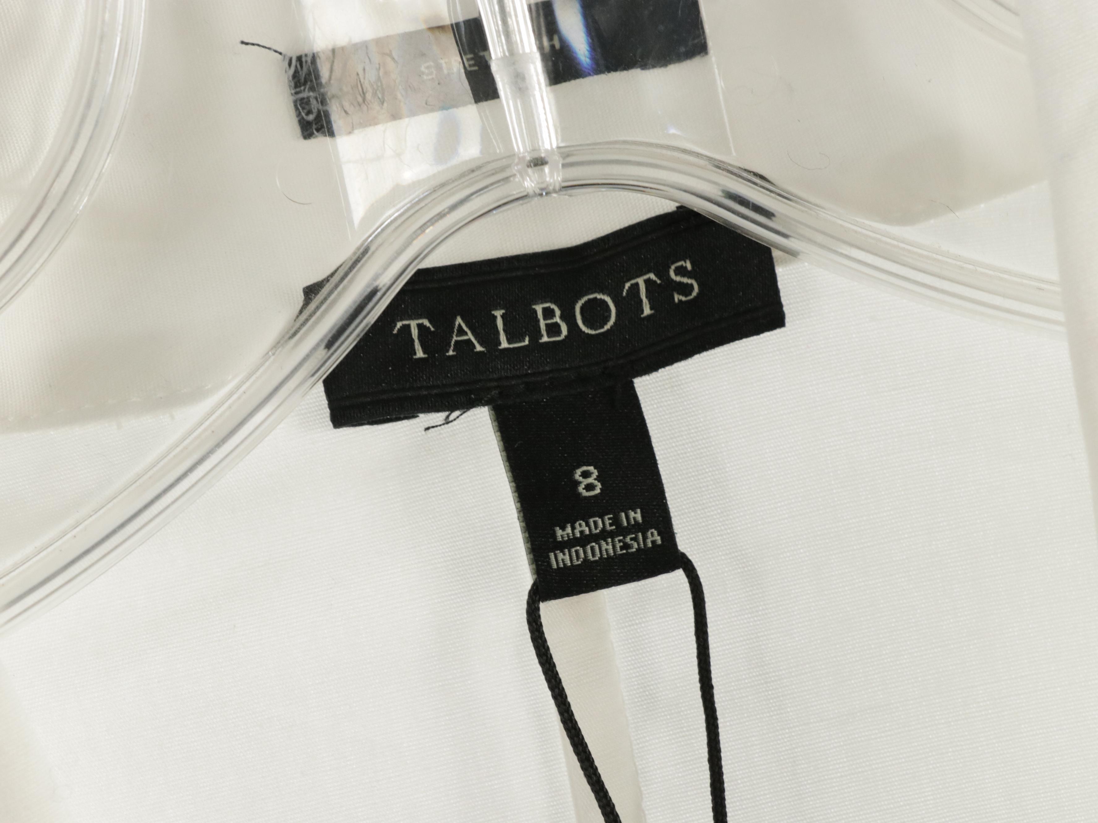 Talbots Chelsea Pants, Plaid Blazer, Button-Front Jacket and Blouses, With Tags