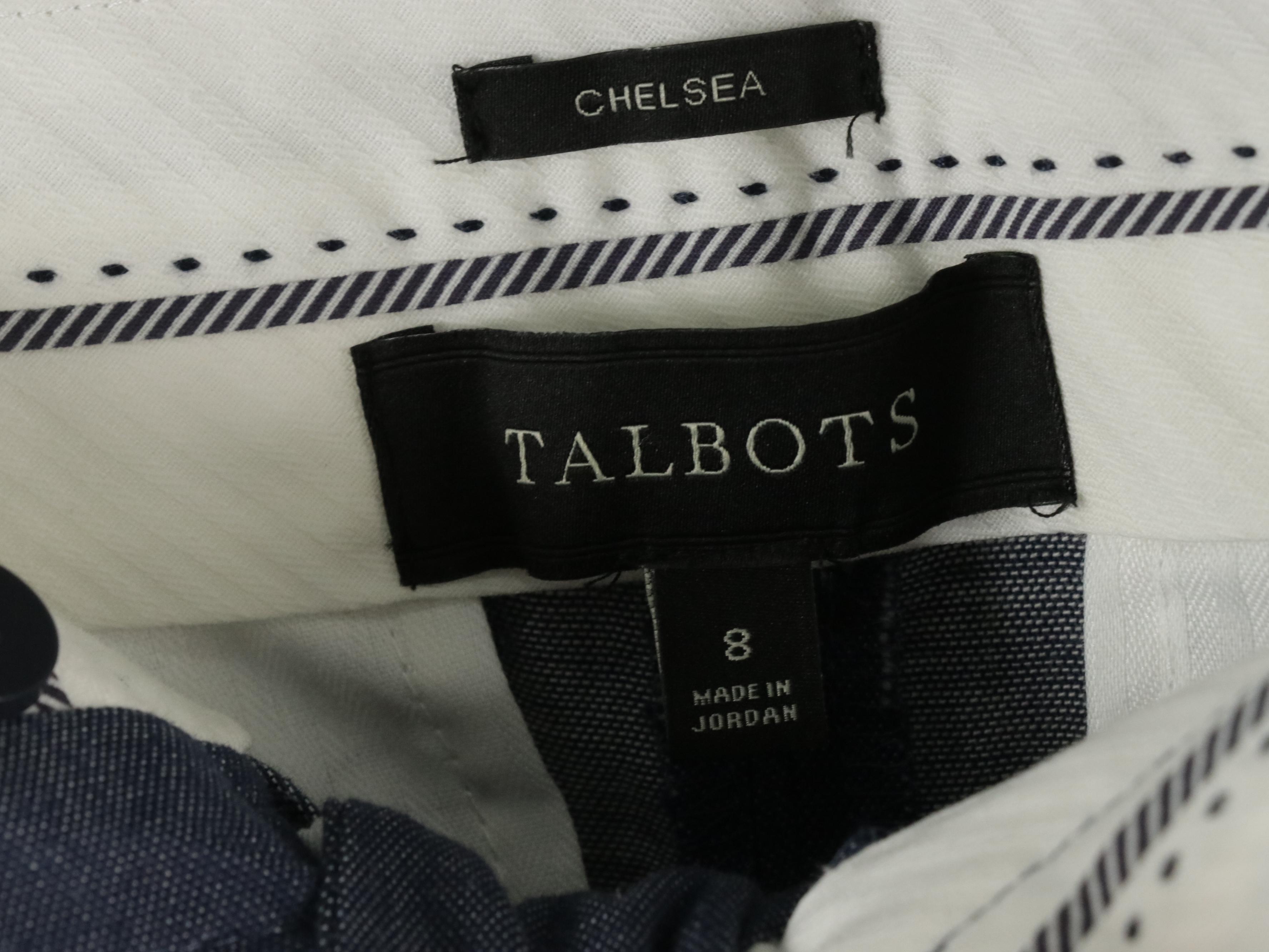 Talbots Chelsea Pants, Plaid Blazer, Button-Front Jacket and Blouses, With Tags