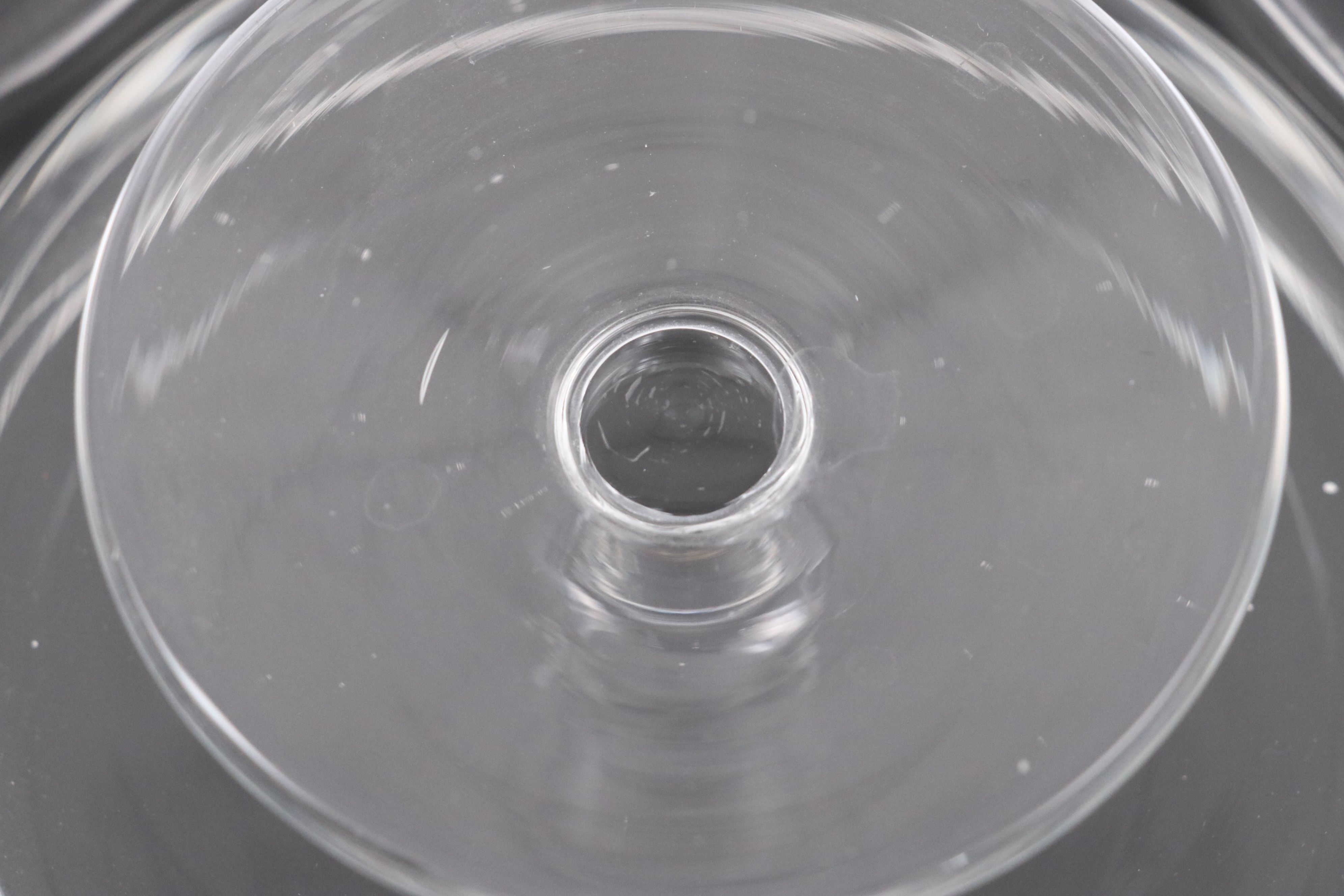 Clear Glass Pedestal Bowls