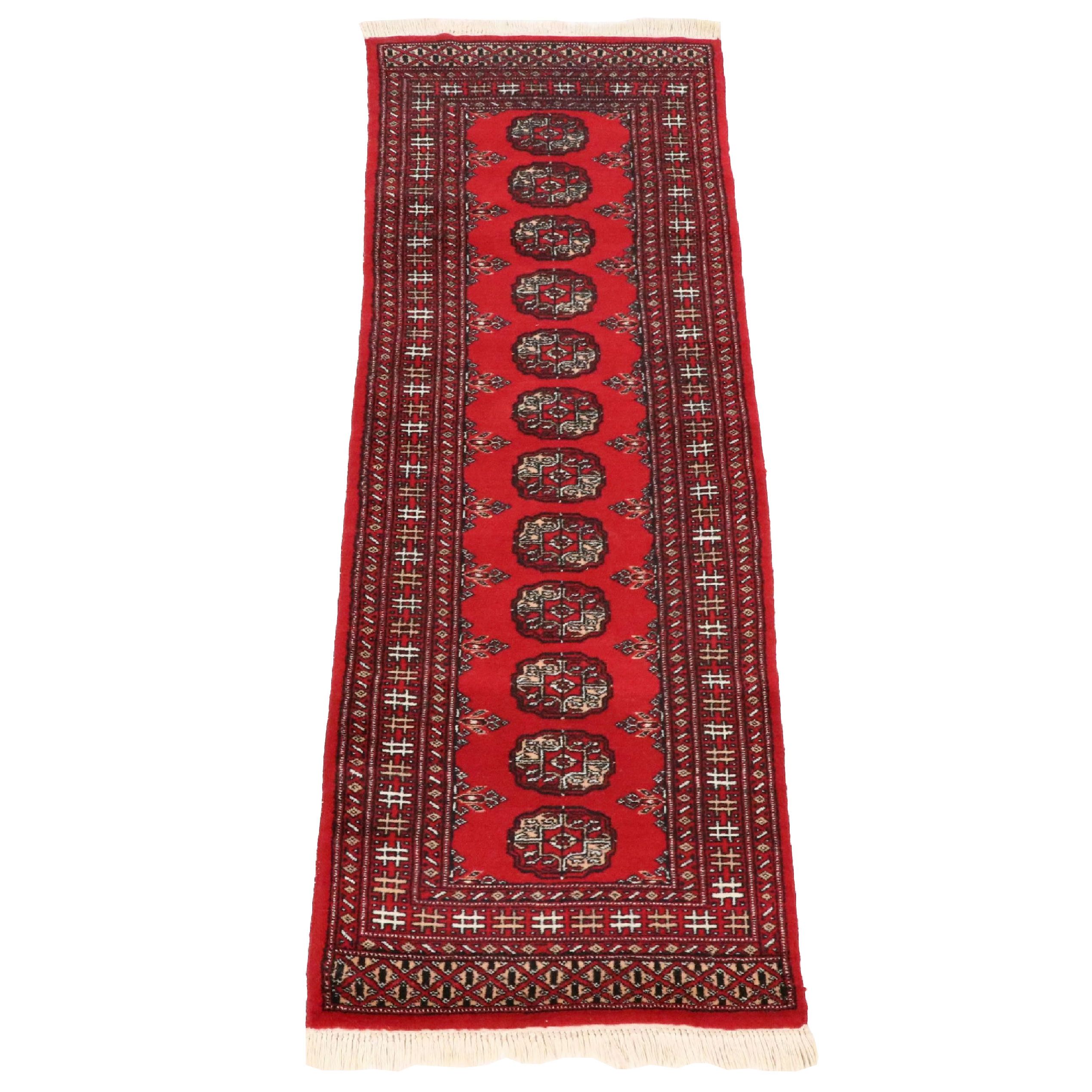 2'2 x 6'3 Hand-Knotted Pakistani Bokhara Carpet Runner