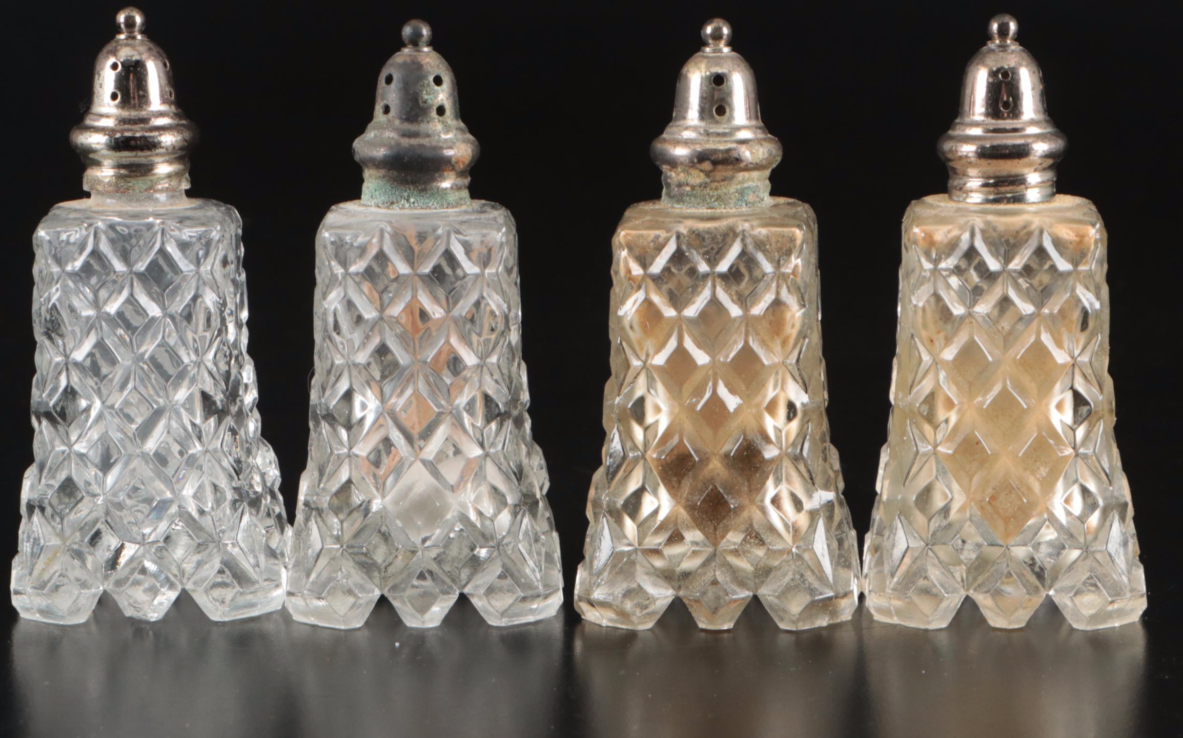 Avon Glass Bowl, Glass Cruet, Crystal Shakers, and More Table Accessories