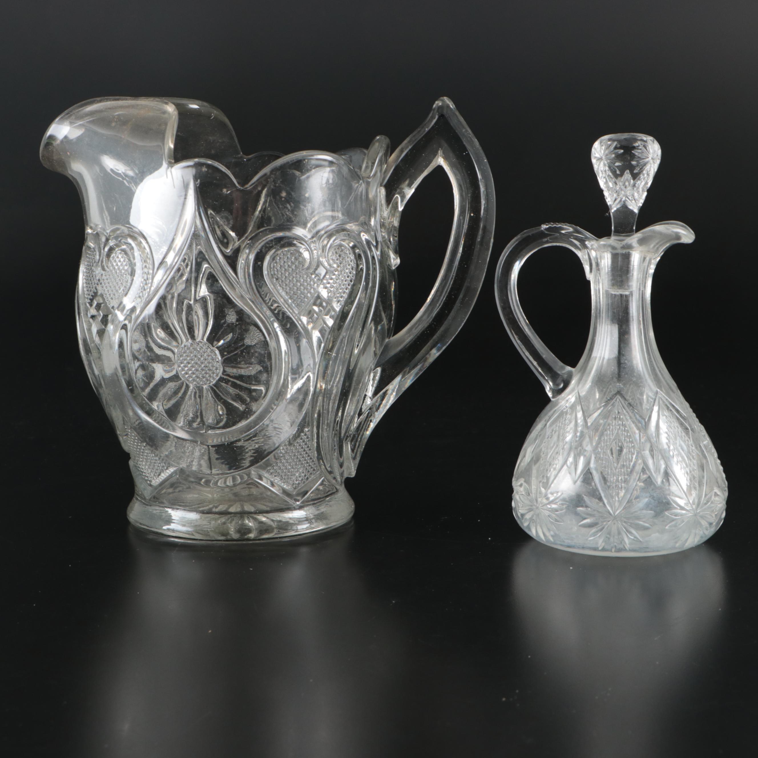 Avon Glass Bowl, Glass Cruet, Crystal Shakers, and More Table Accessories