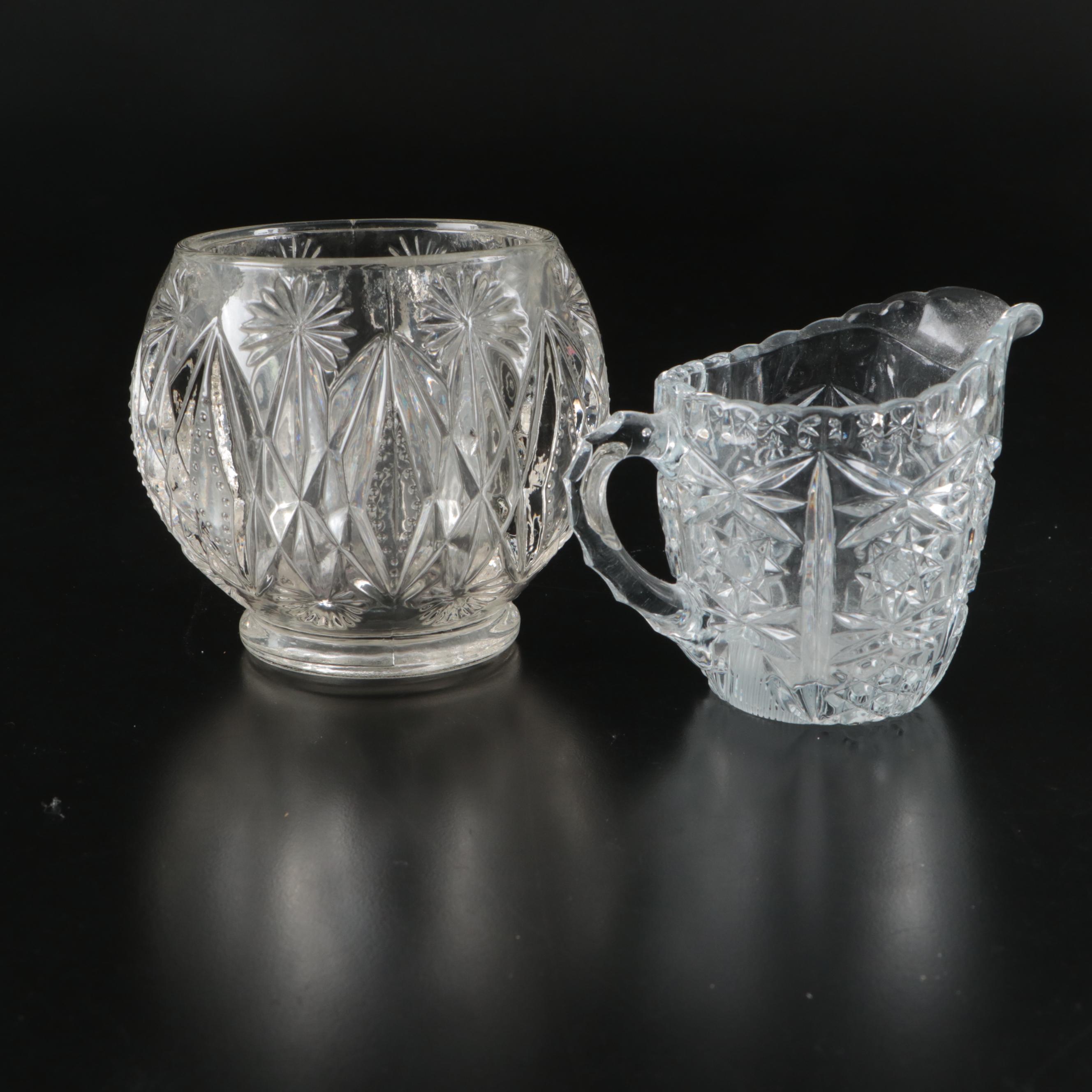 Avon Glass Bowl, Glass Cruet, Crystal Shakers, and More Table Accessories