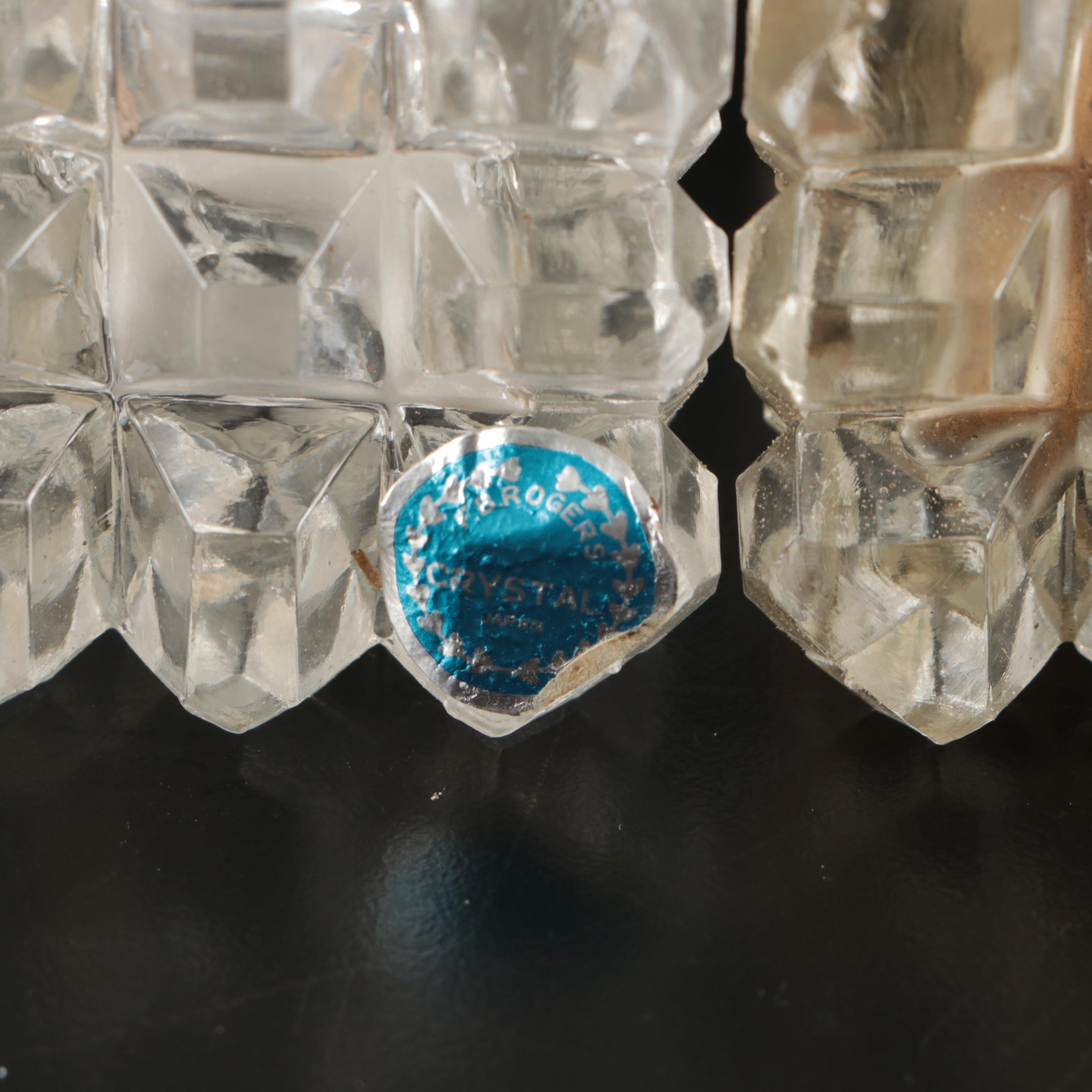 Avon Glass Bowl, Glass Cruet, Crystal Shakers, and More Table Accessories