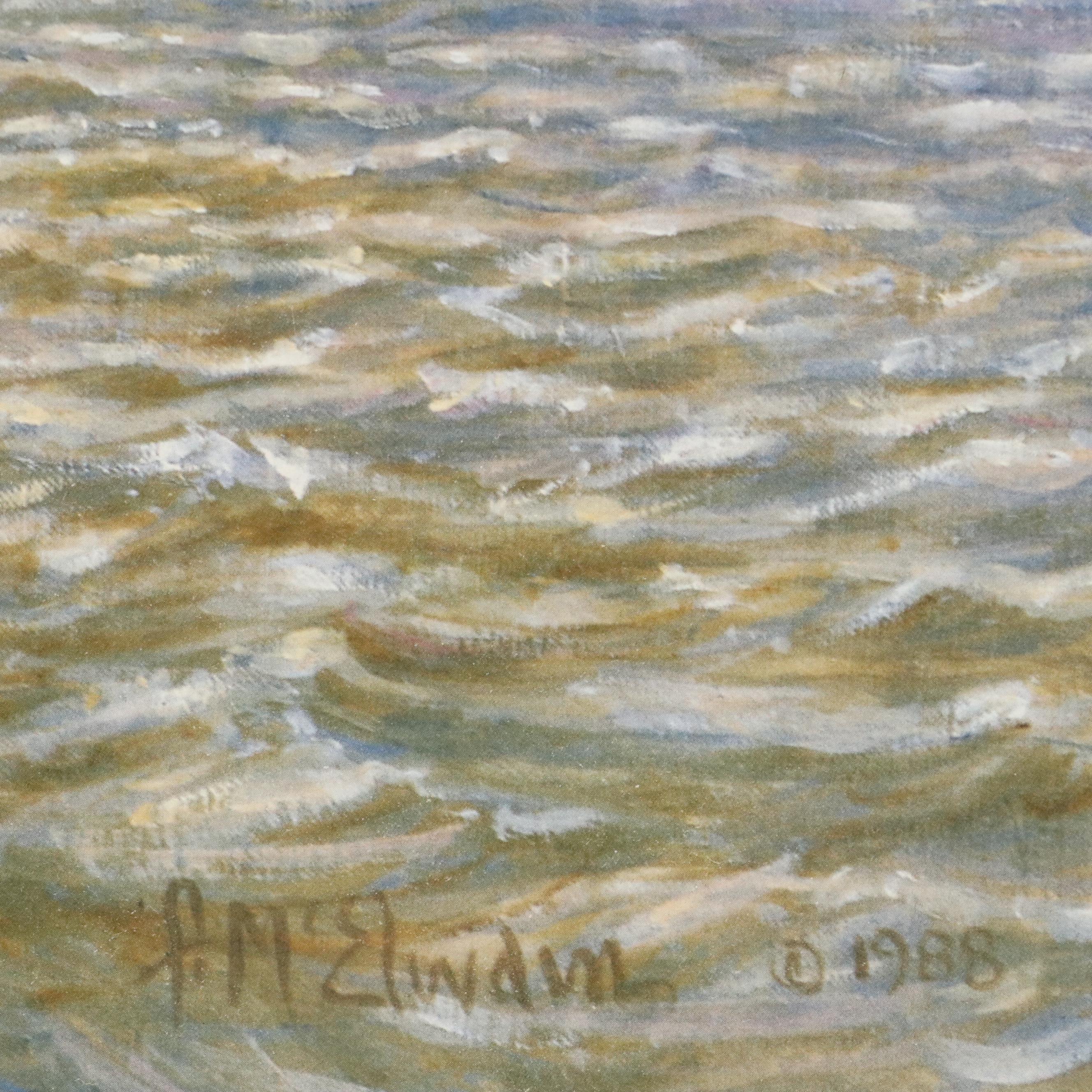 Frank McElwain Offset Lithograph "Cincinnati Bicentennial" with Sketch, 1988