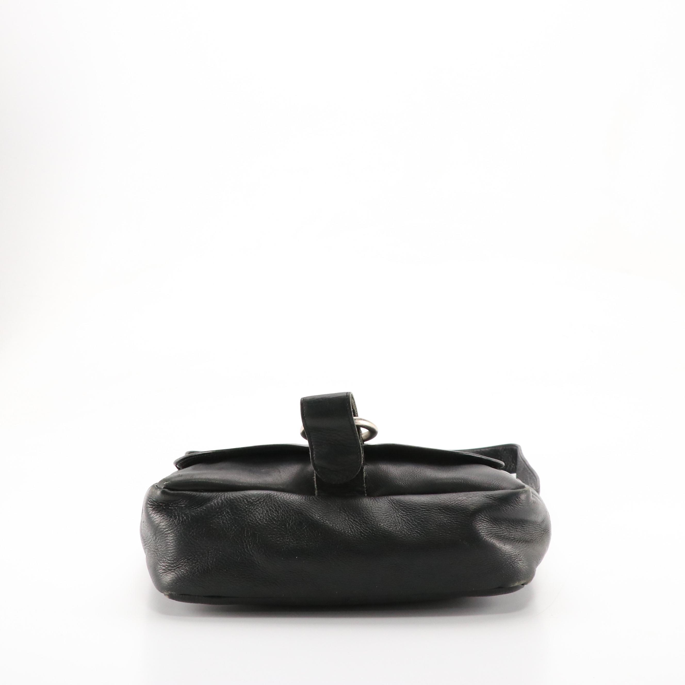 Massimi Brown Leather and Other Black Leather Crossbody Messenger Bags