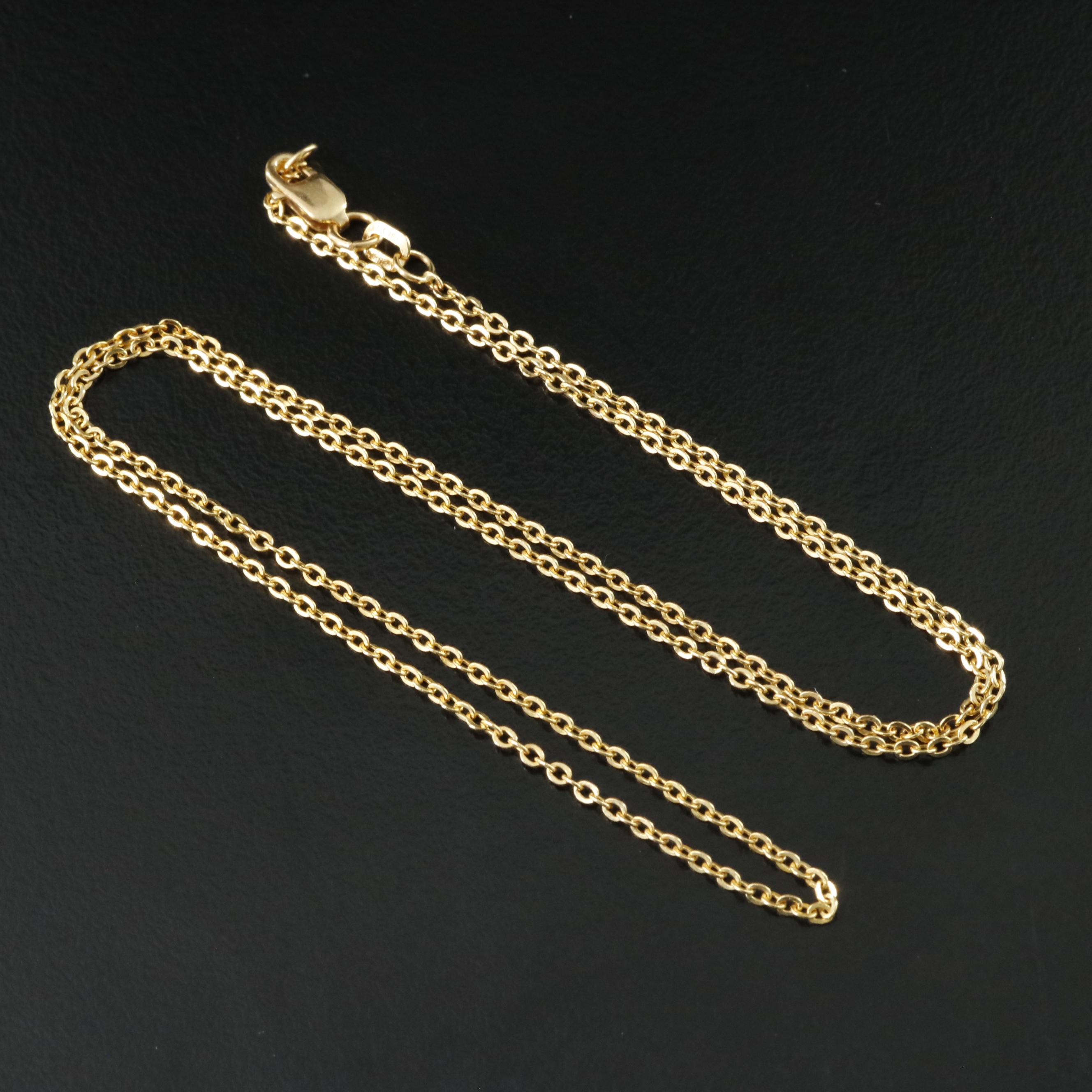 14K Cable Chain Necklace